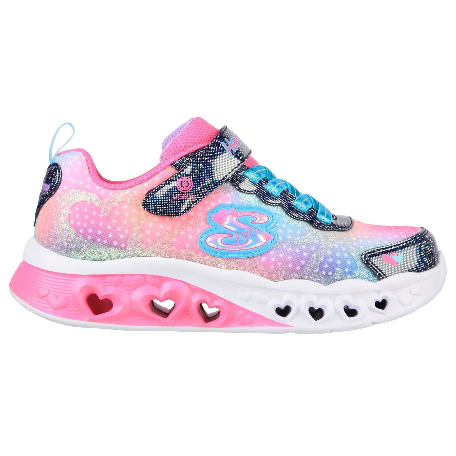 Baby girl sneakers Skechers Flutter Heart Lights Simply Love