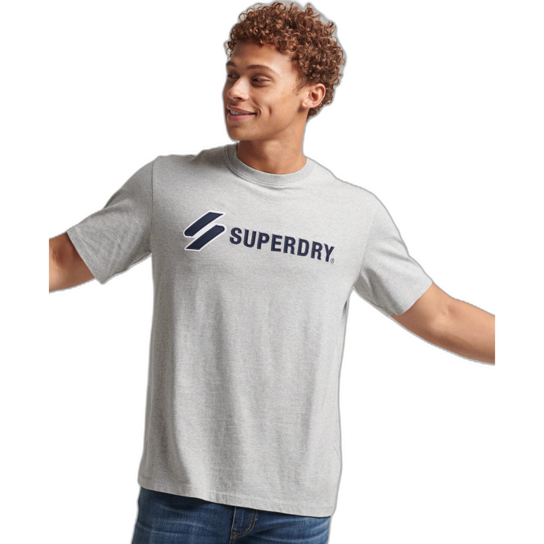 T-shirt with applied logo Superdry