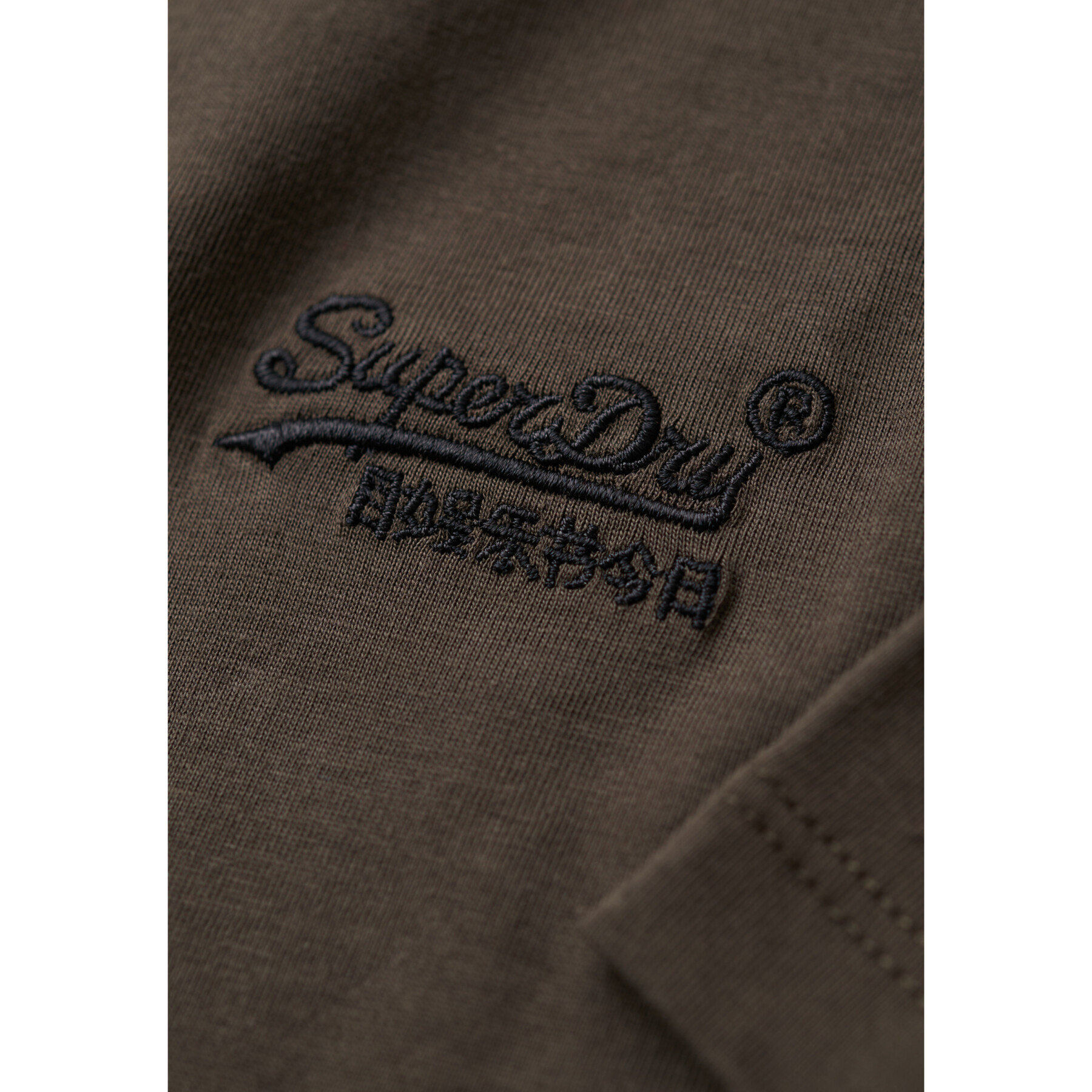 Embroidered T-shirt with organic cotton logo Superdry Essential