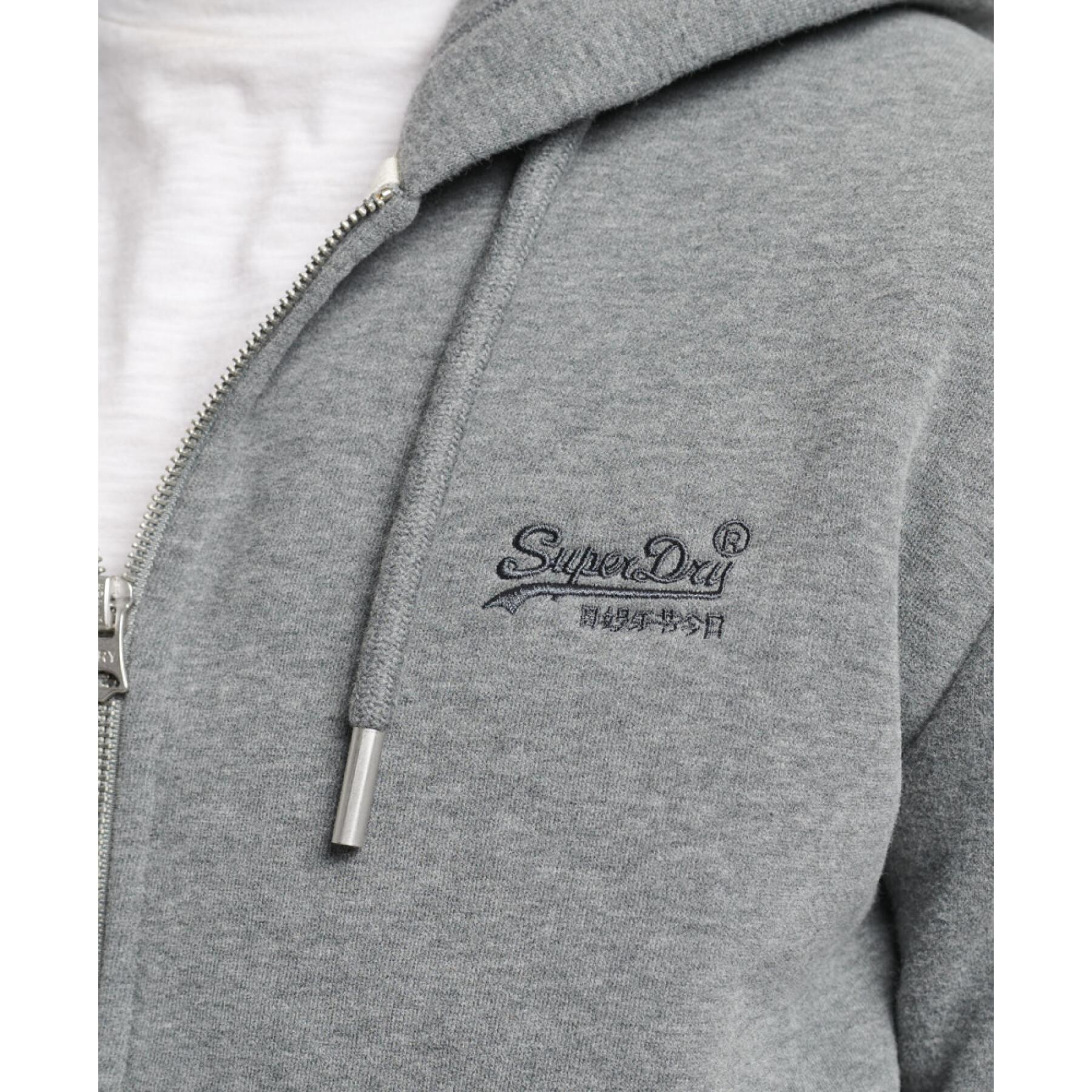 Zip-up hoodie with embroidery Superdry Vintage Logo