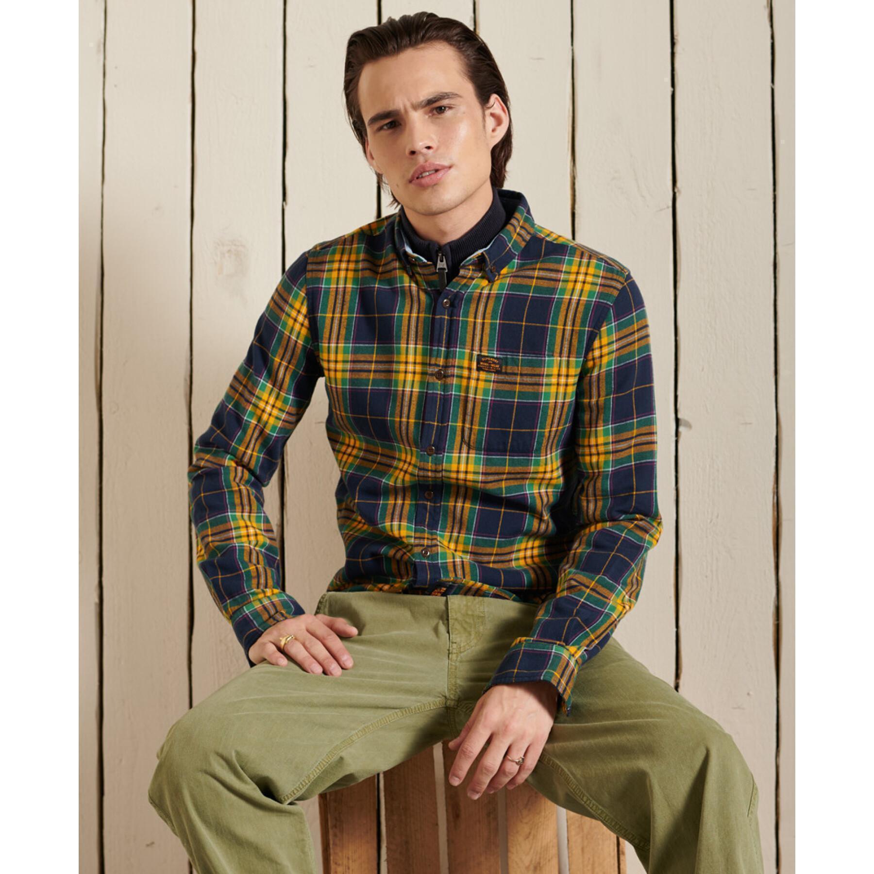 Organic cotton lumberjack shirt Superdry Heritage