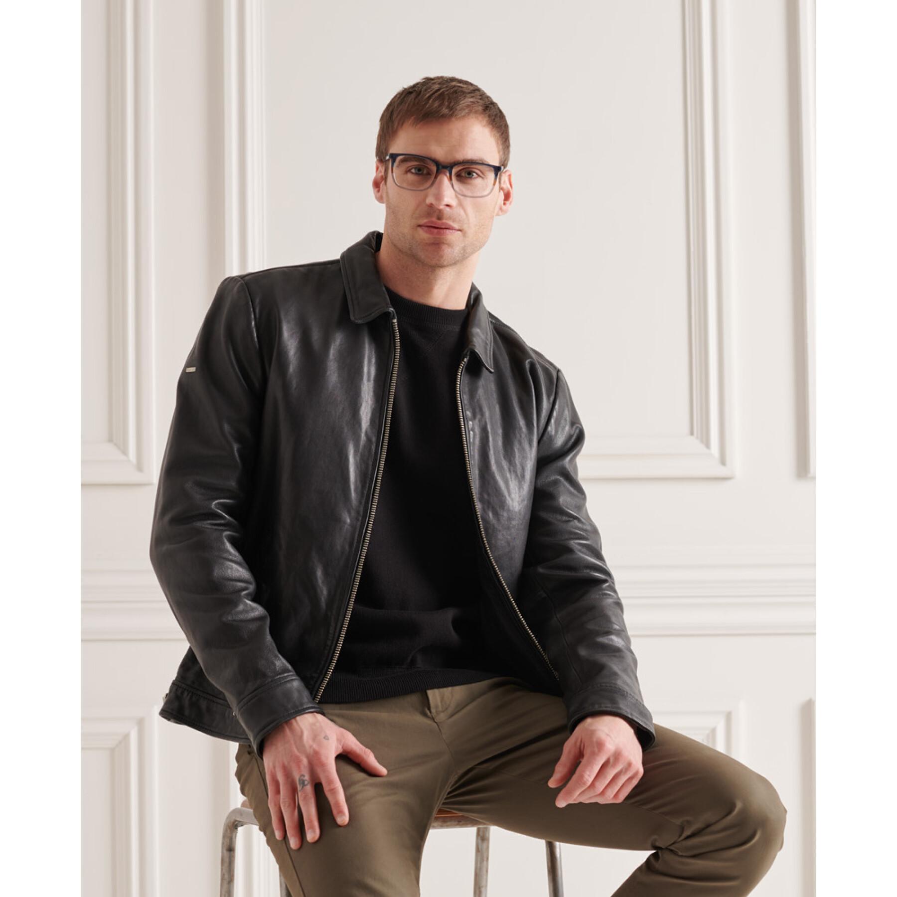 Leather jacket Superdry Indie Coach