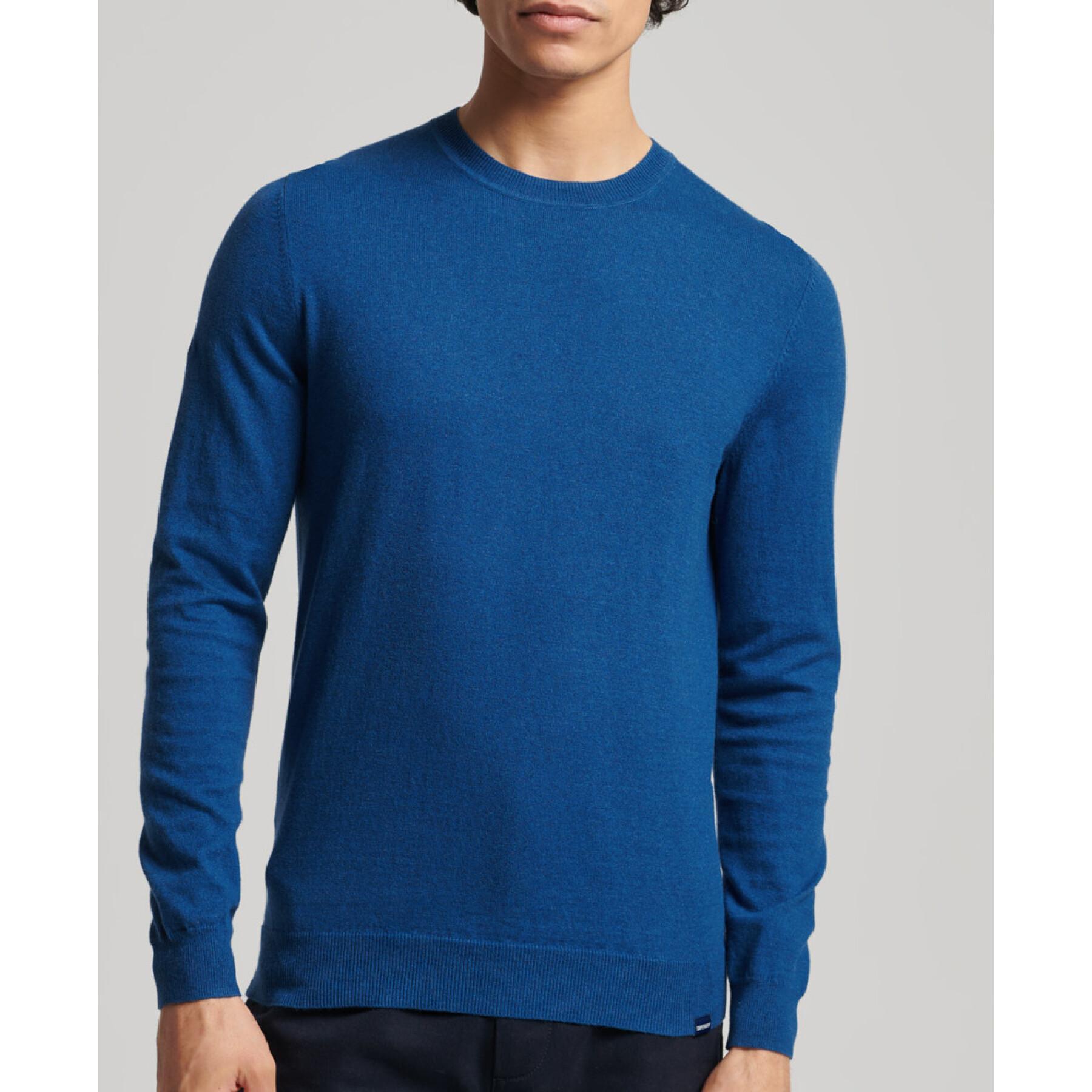 Cashmere and organic cotton crew neck sweater Superdry