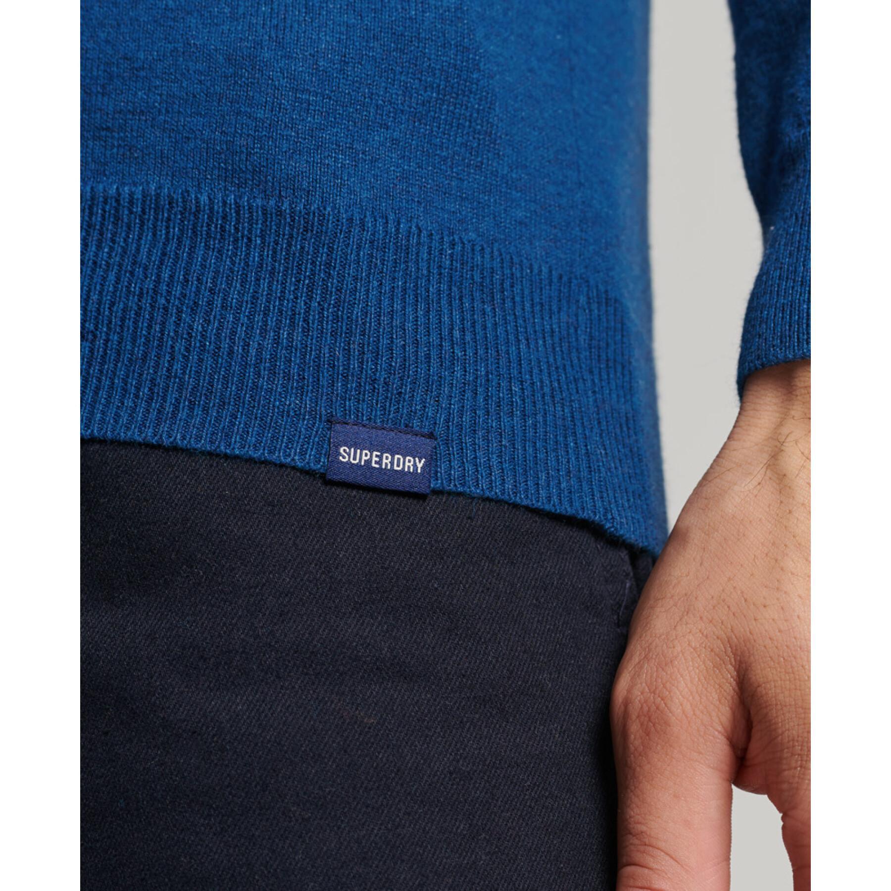 Cashmere and organic cotton crew neck sweater Superdry
