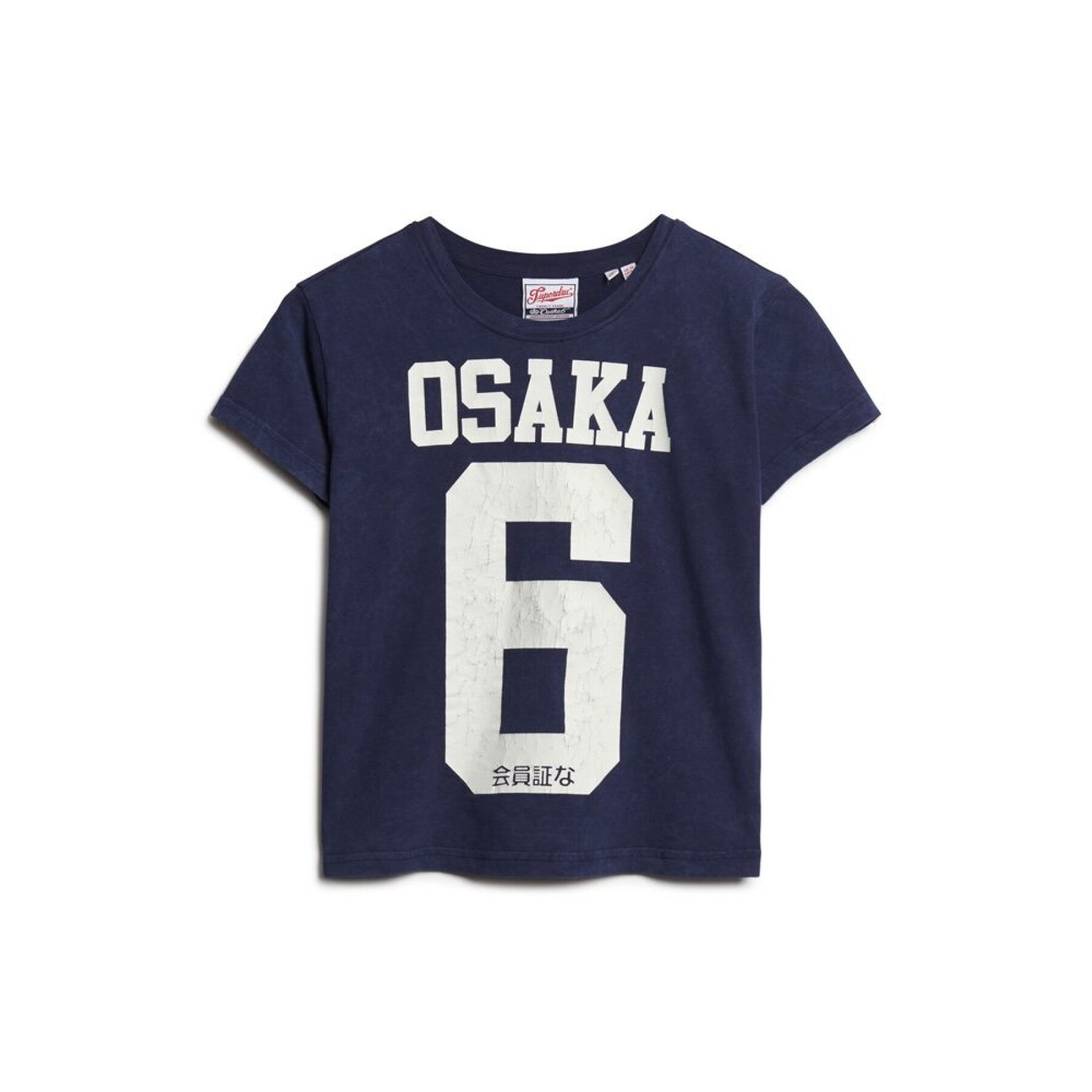Women's cracked print T-shirt Superdry 90s Osaka 6