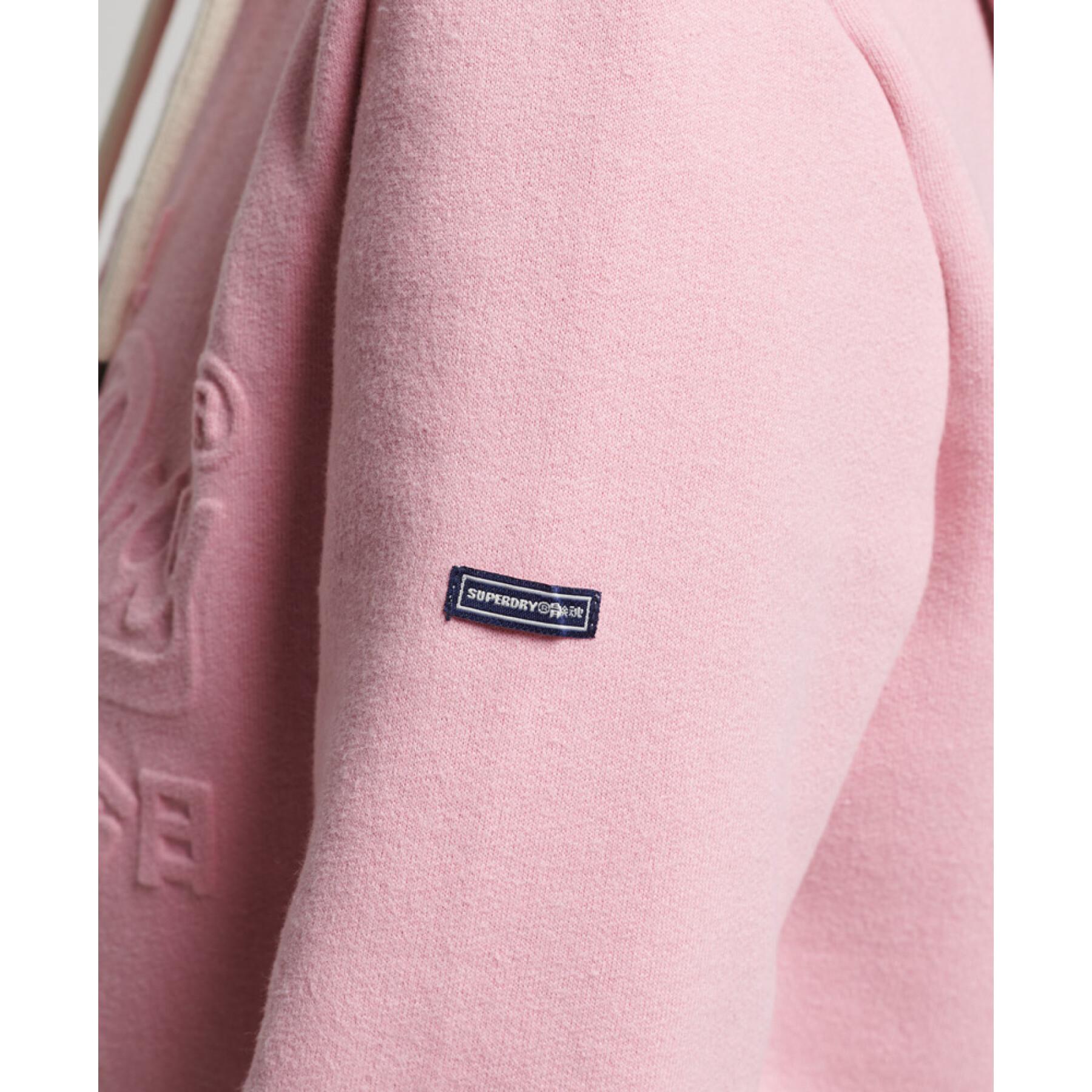 Women's embossed graphic logo hoodie Superdry