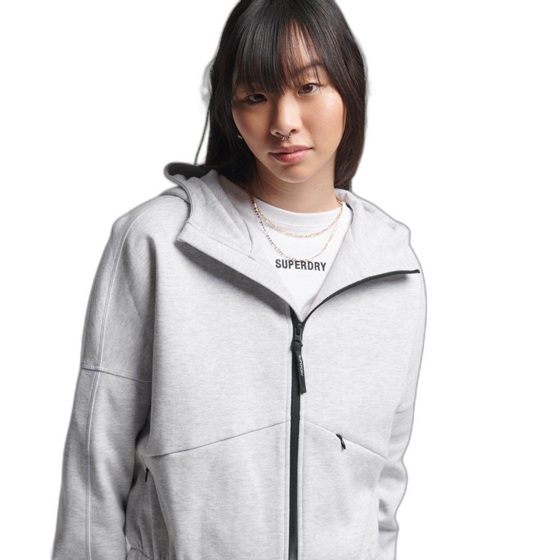 Women's zip-up hoodie Superdry Code Tech