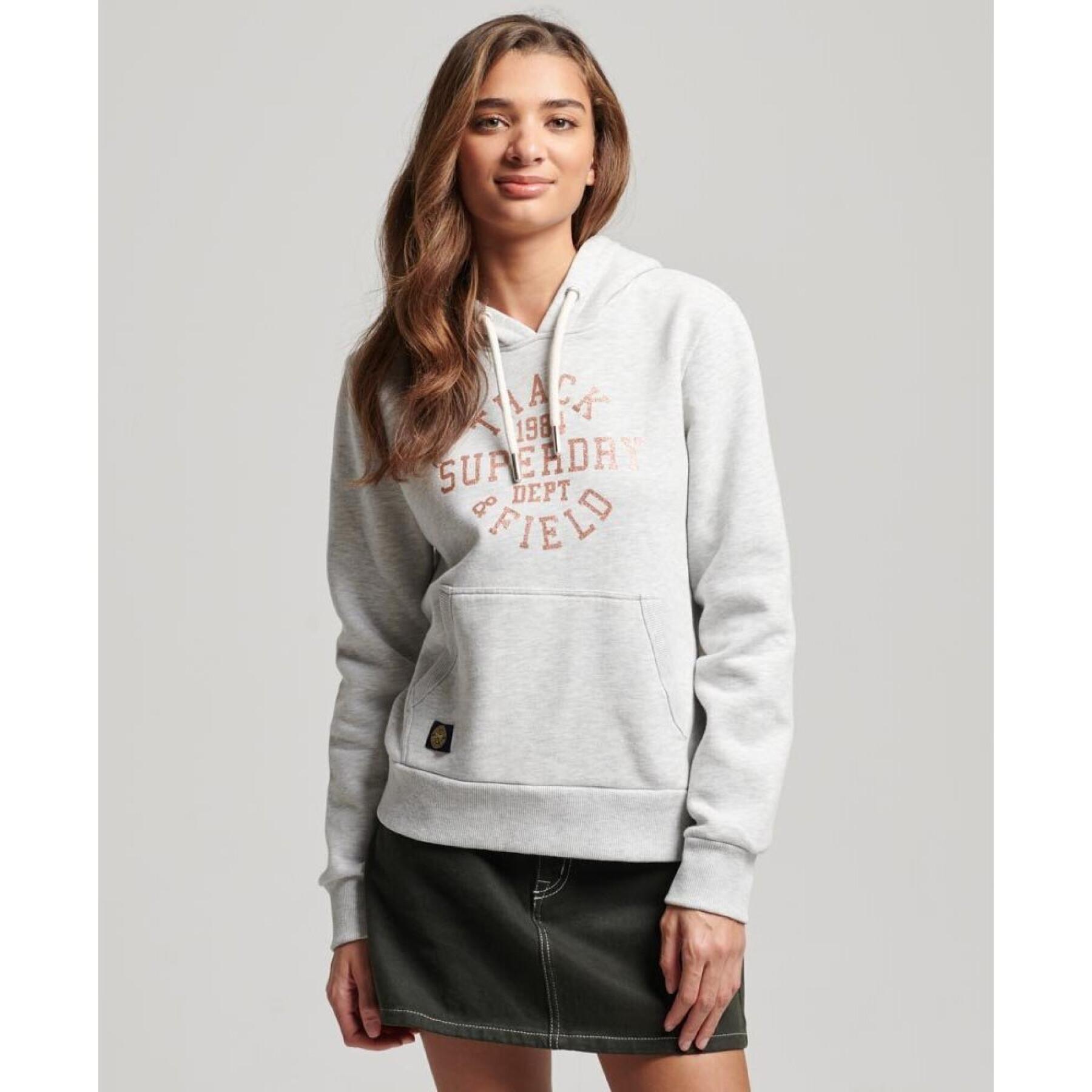 Women's patterned Hoodie Superdry Scripted College