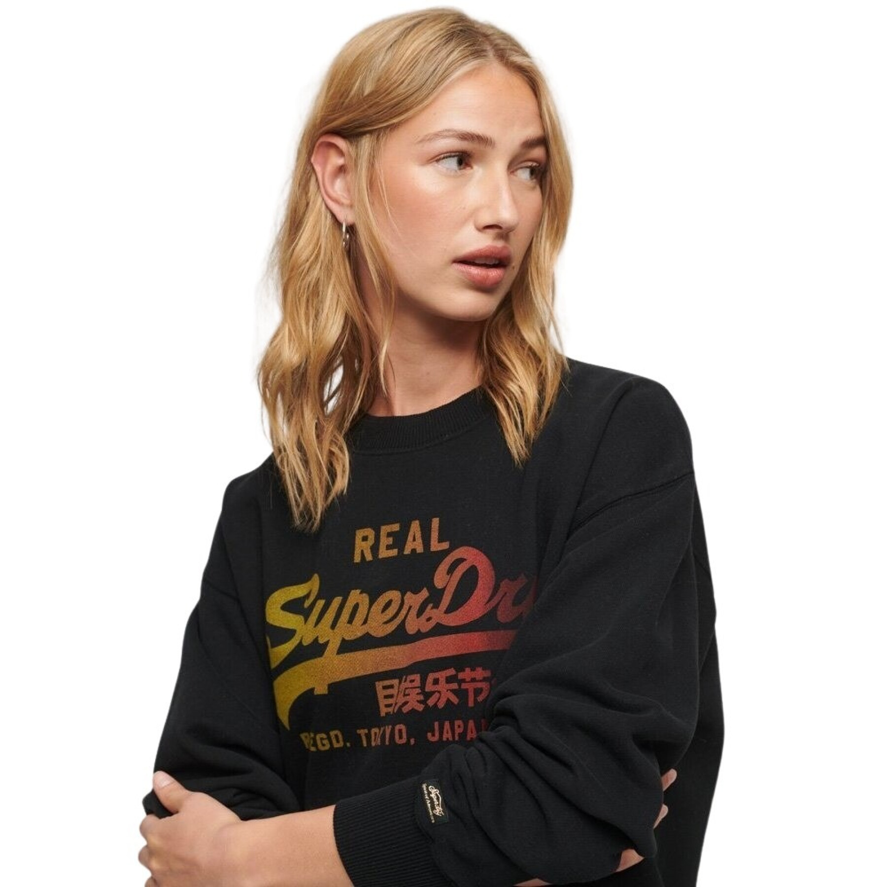 Women's tone-on-tone sweatshirt Superdry Vintage Logo