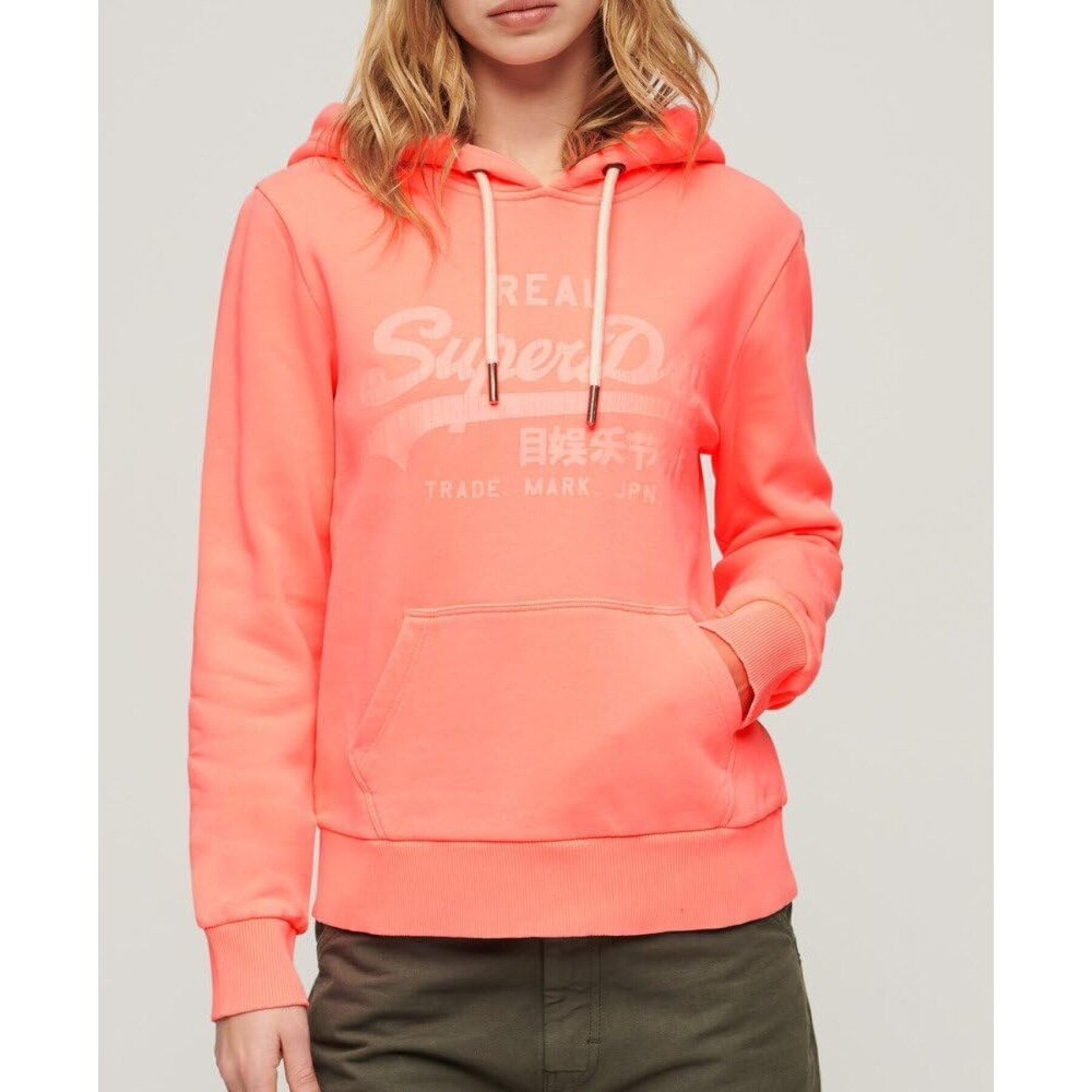 Women's fluorescent hooded sweatshirt Superdry