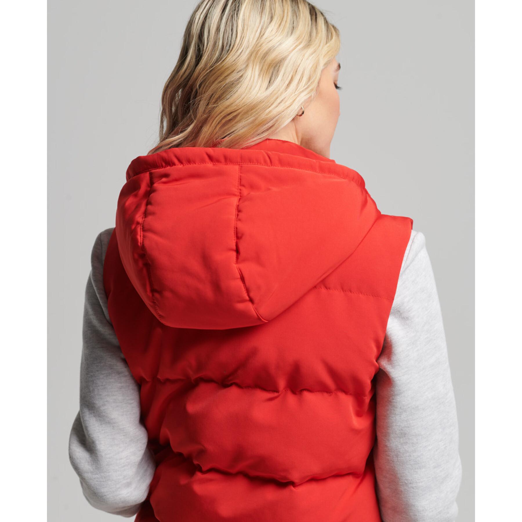 Women's sleeveless hooded jacket Superdry Everest
