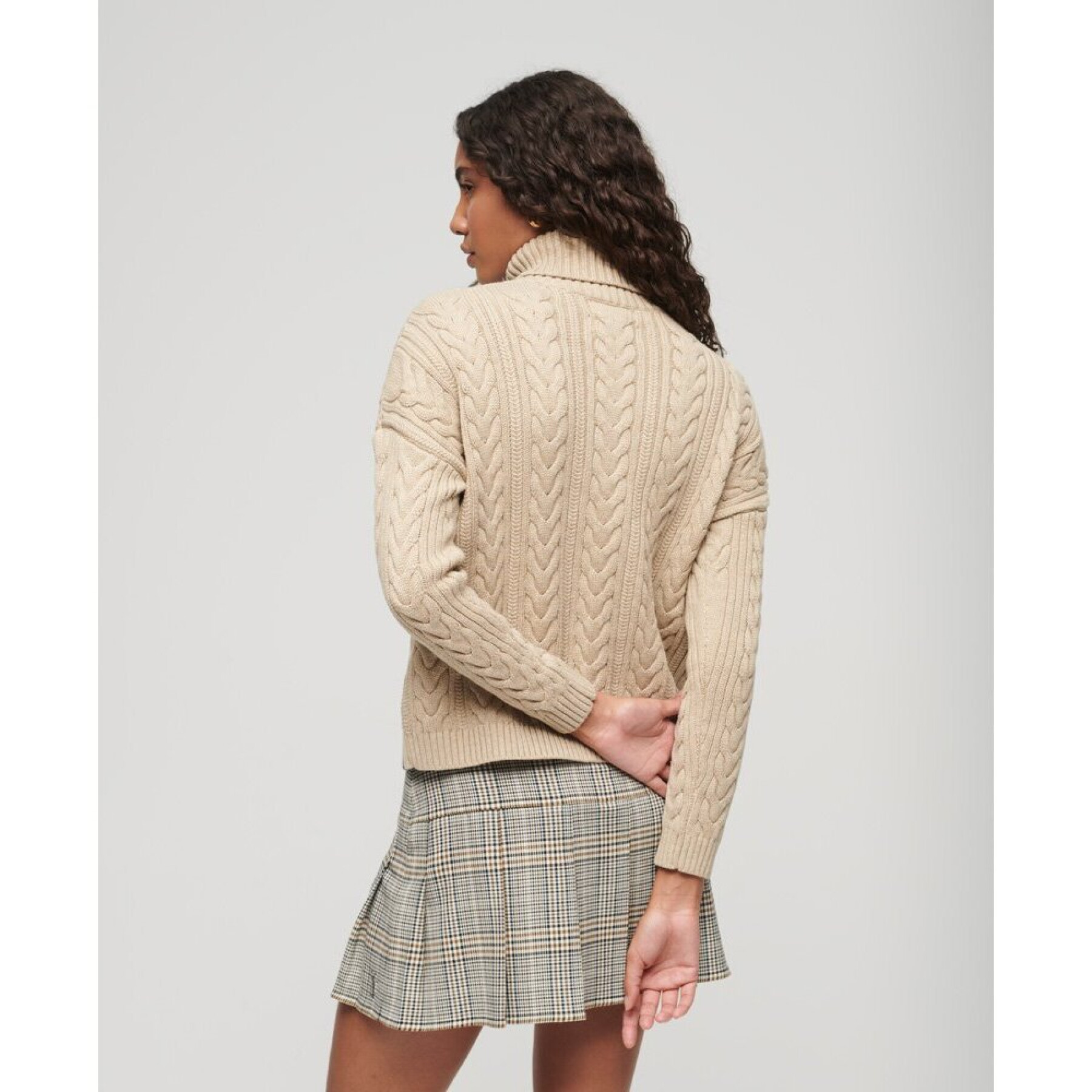 Women's drop-shoulder turtleneck sweater Superdry