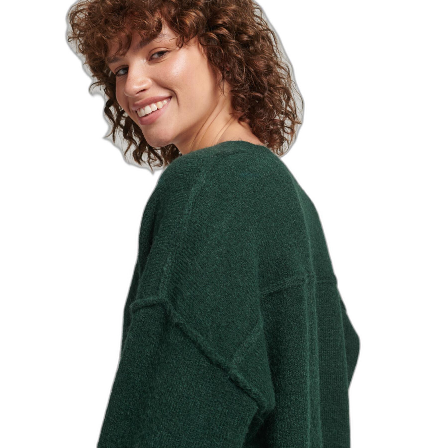 Women's loose knit v-neck sweater Superdry