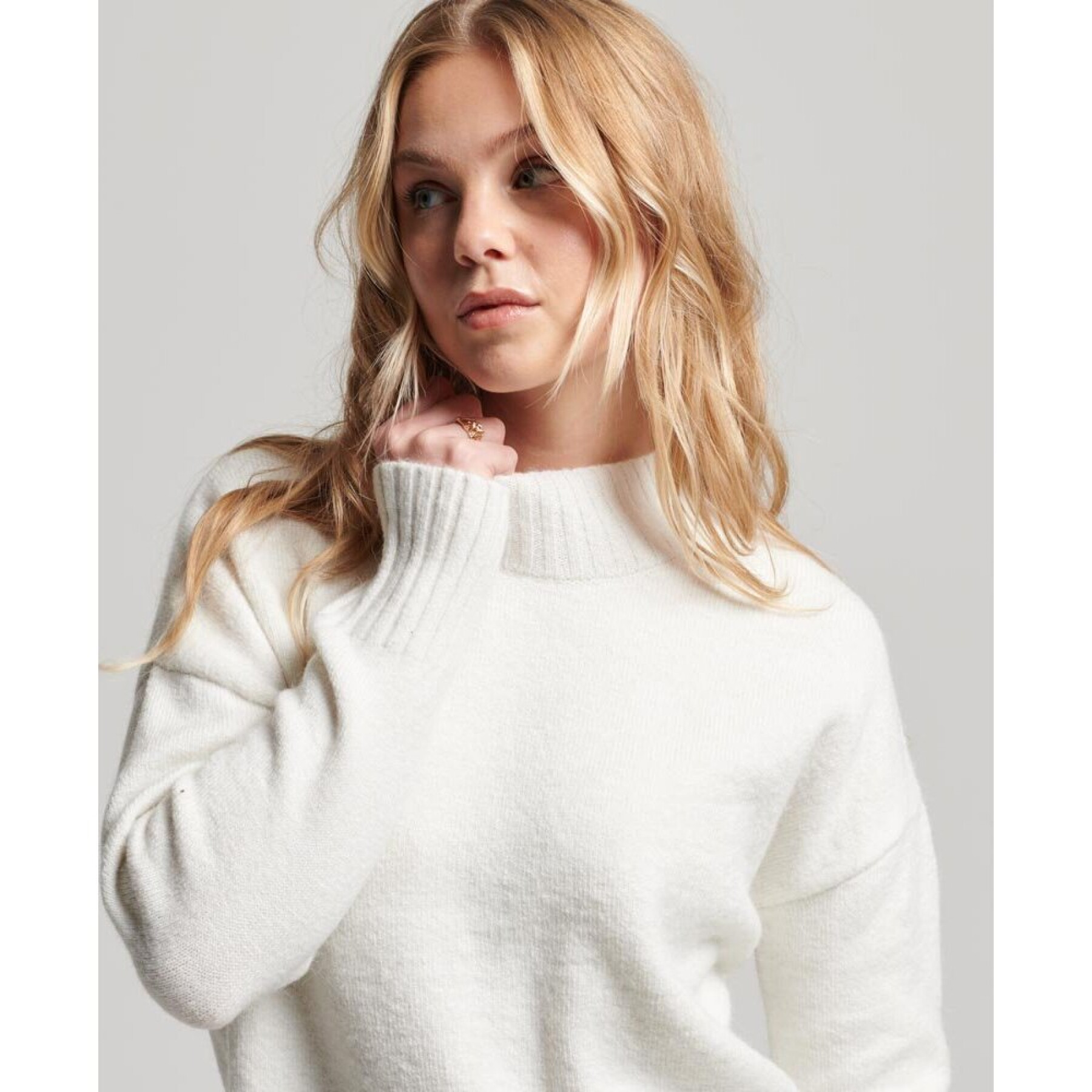 Women's mock-neck sweater Superdry Essential