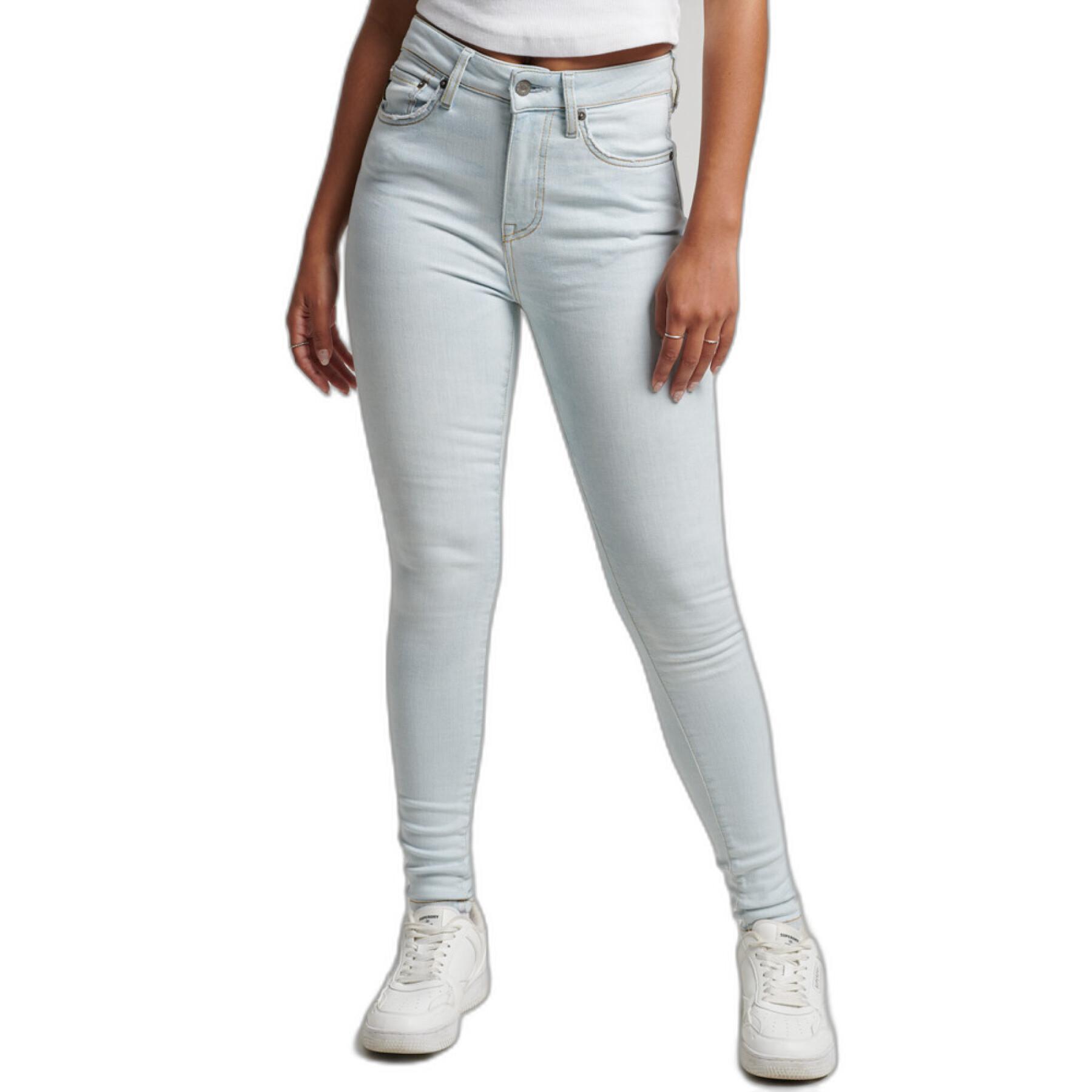 Women's high-waisted skinny jeans in organic cotton Superdry