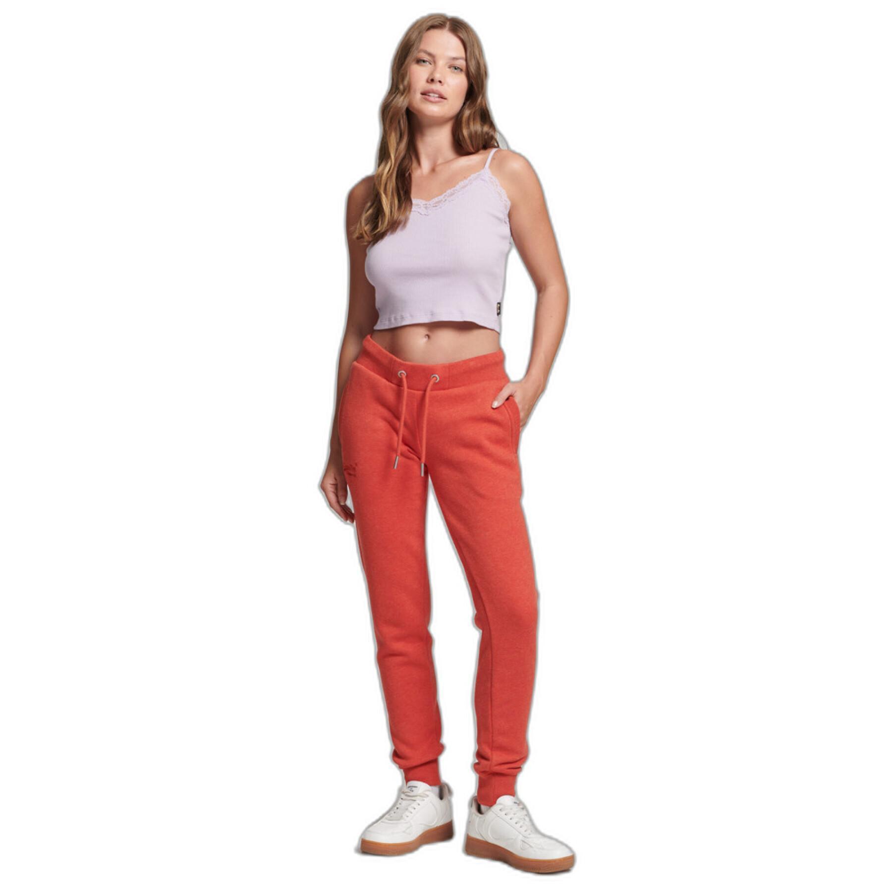 Organic cotton jogging suit for women Superdry Essential Logo
