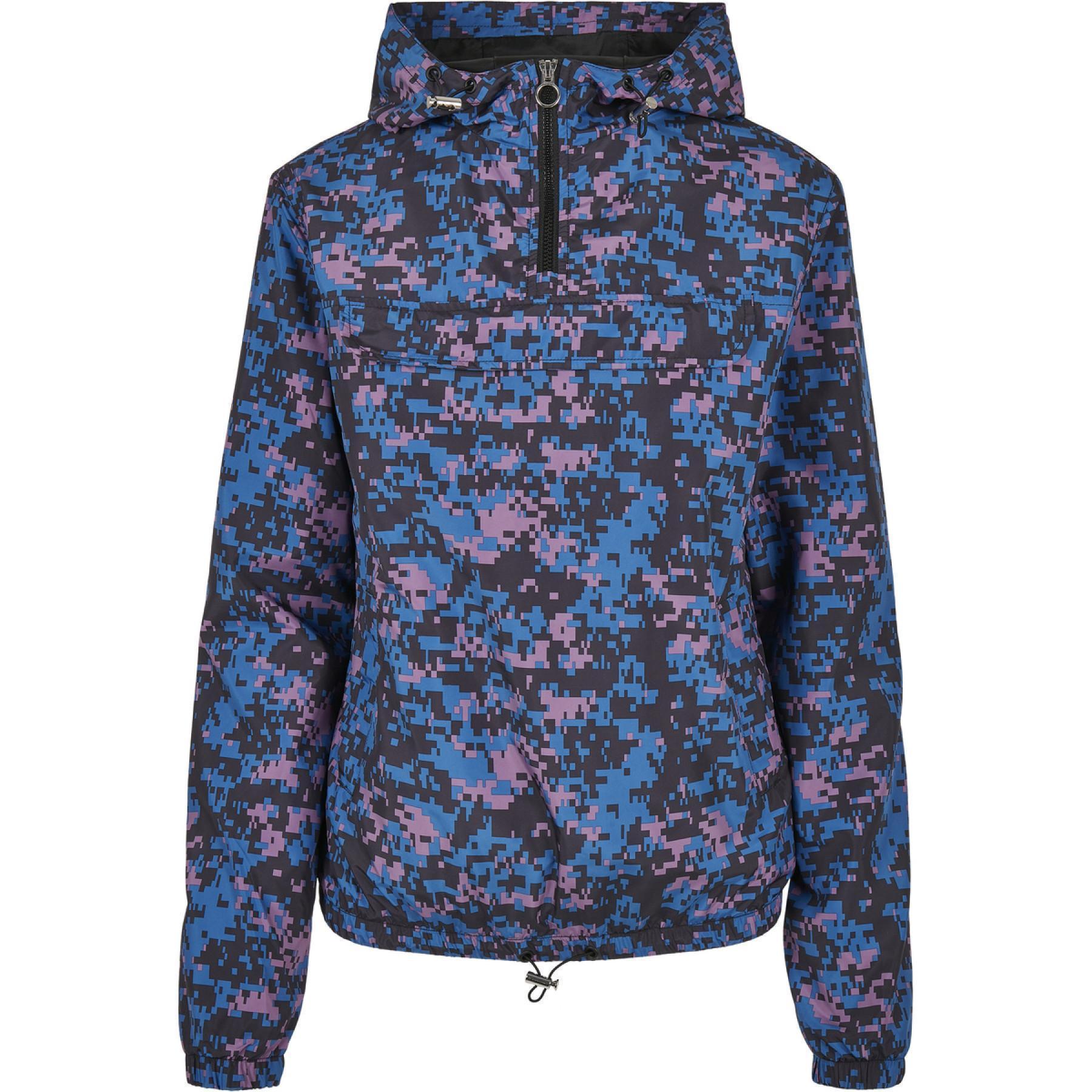 Women's windbreaker jacket Urban Classics camouflage