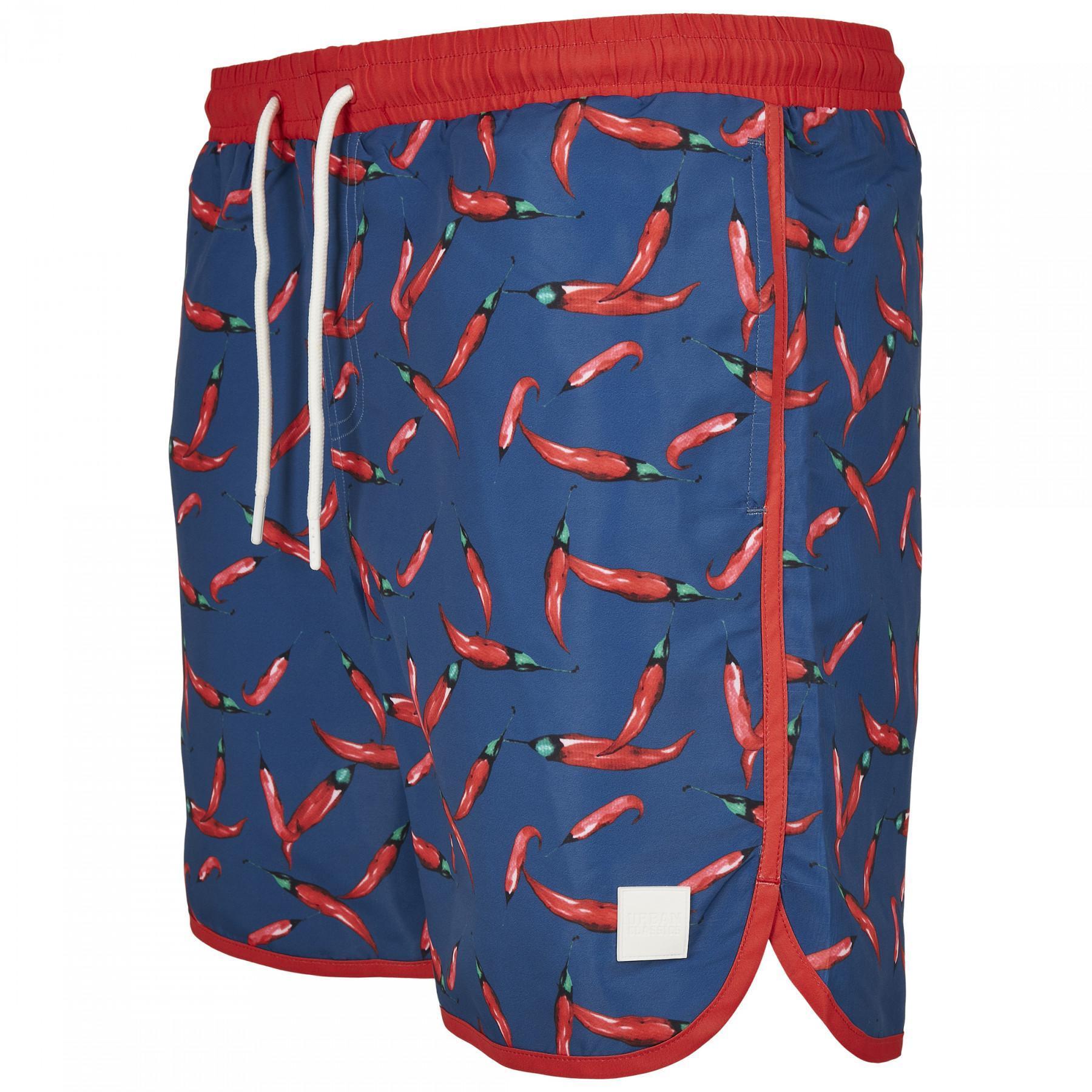 Swim shorts Urban Classics pattern retro