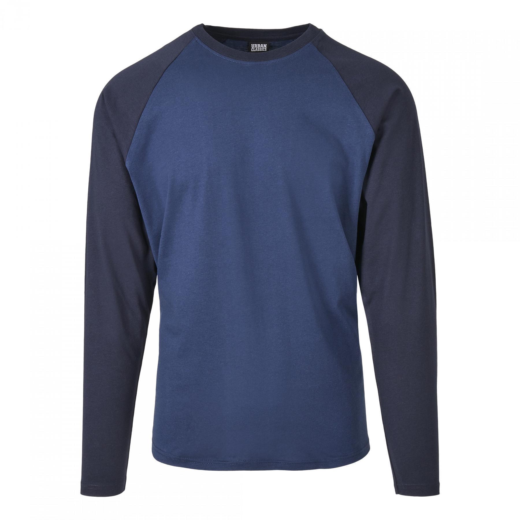 Long sleeve T-shirt Urban Classics raglan contrast (large sizes)