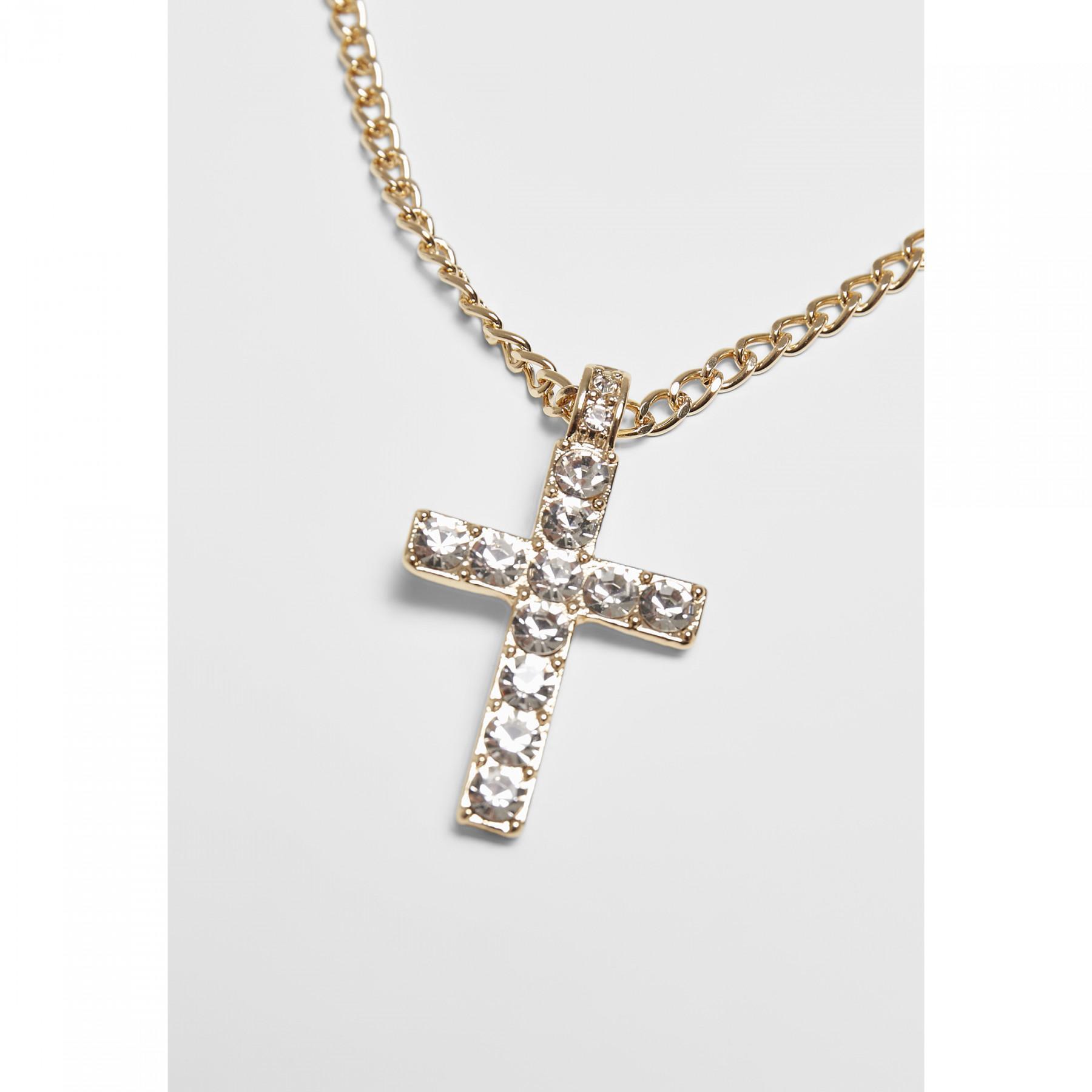 Necklace Urban Classics diamond cross