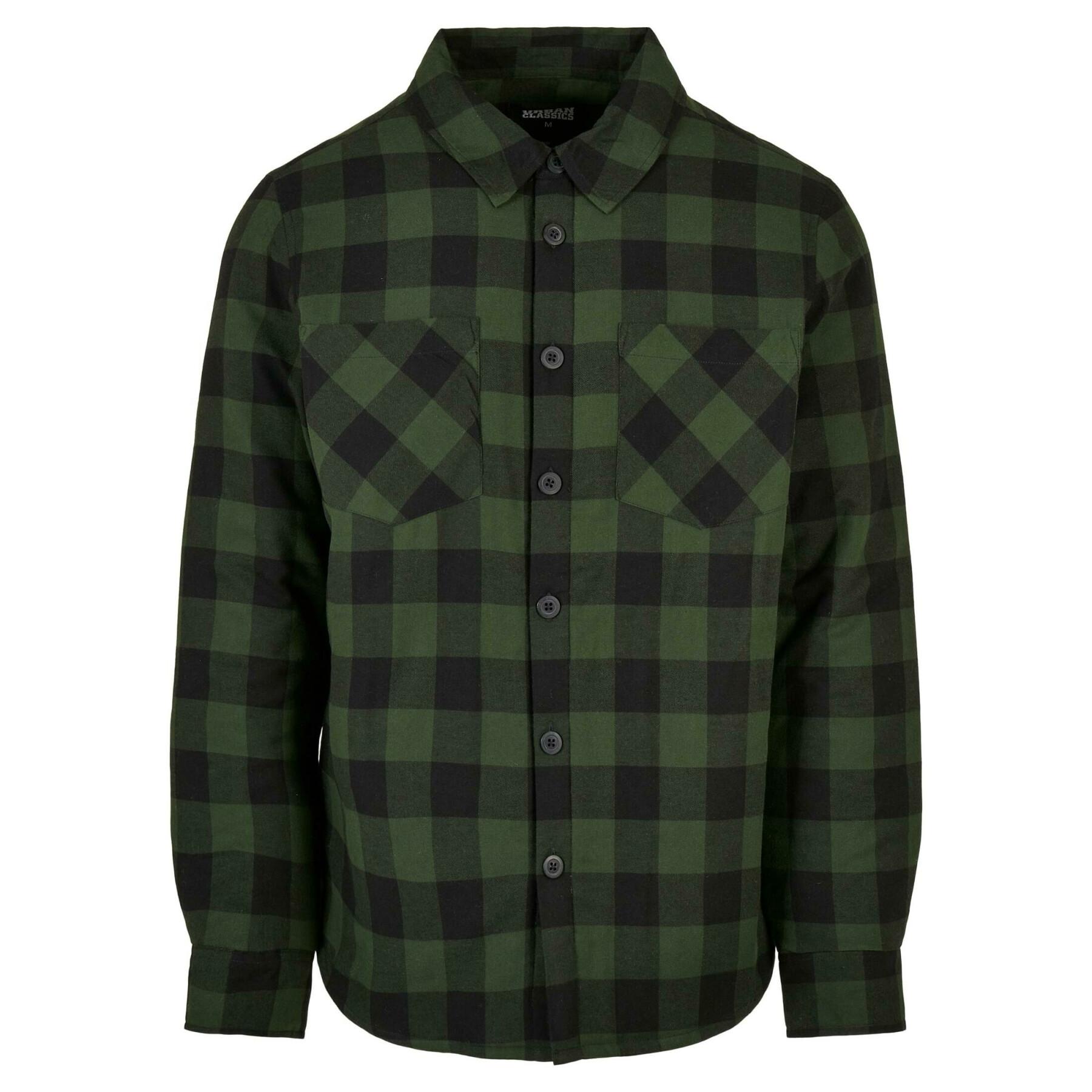Flannel check shirt Urban Classics Padded