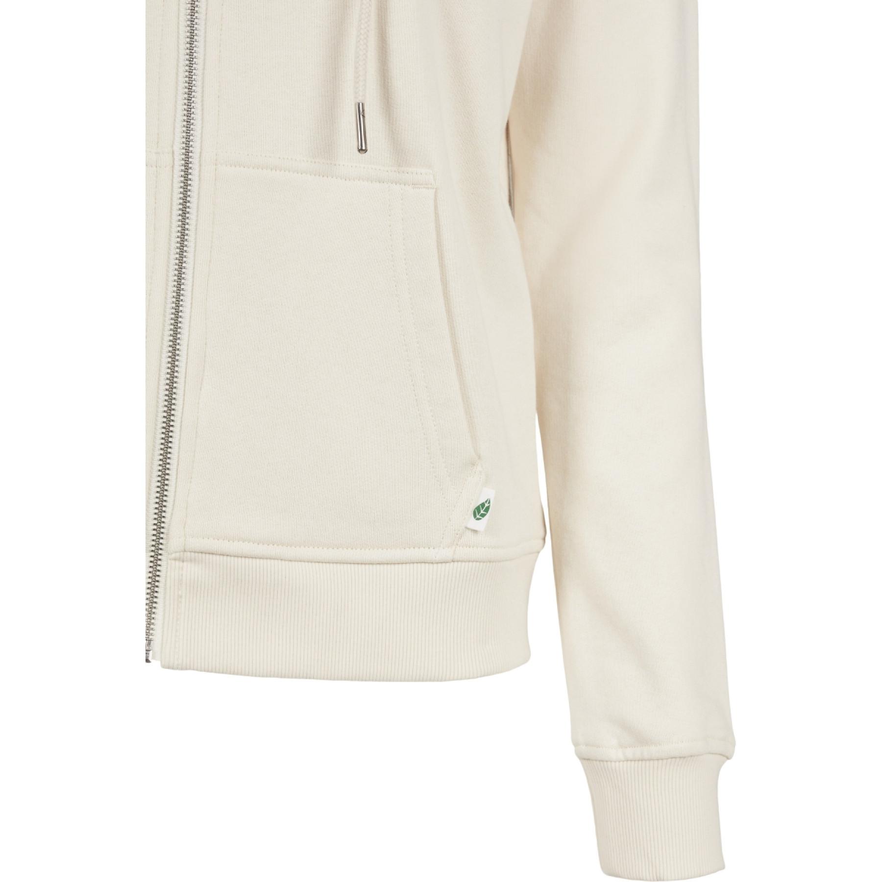 Women's hooded sweatshirt Urban Classics organic terry zip