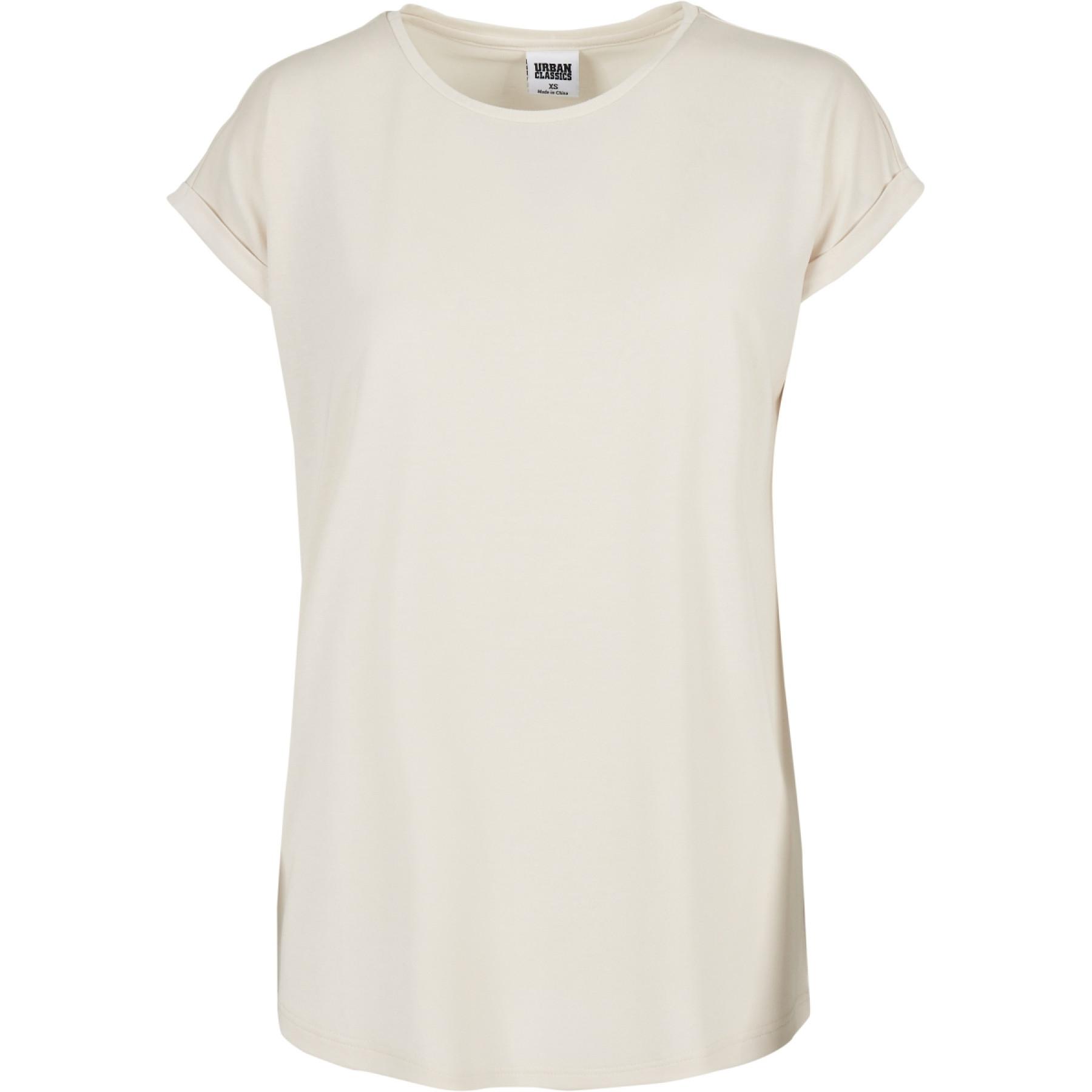 Women's T-shirt Urban Classics modal extended shoulder- large sizes