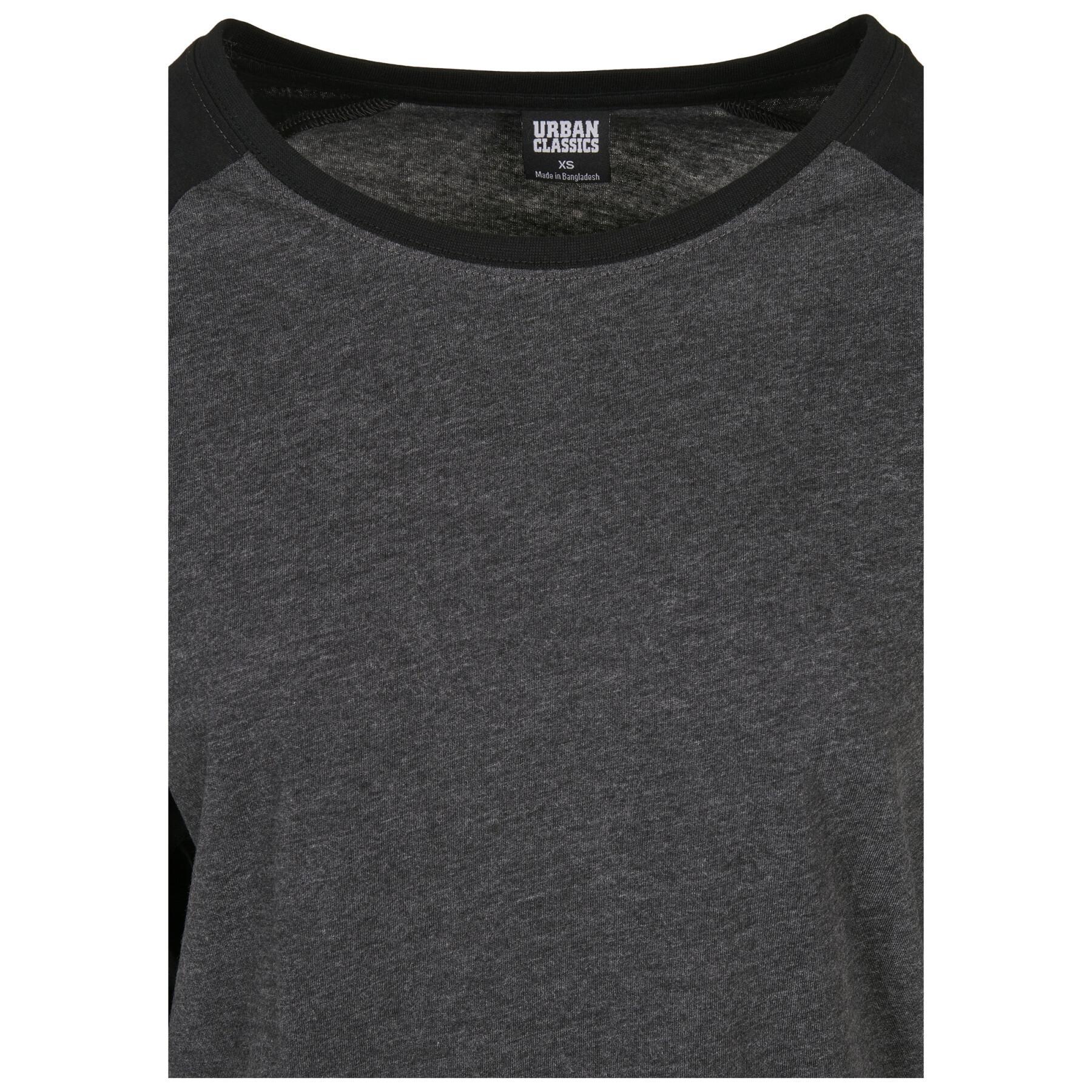 Women's long sleeve T-shirt Urban Classics contrast raglan (GT)