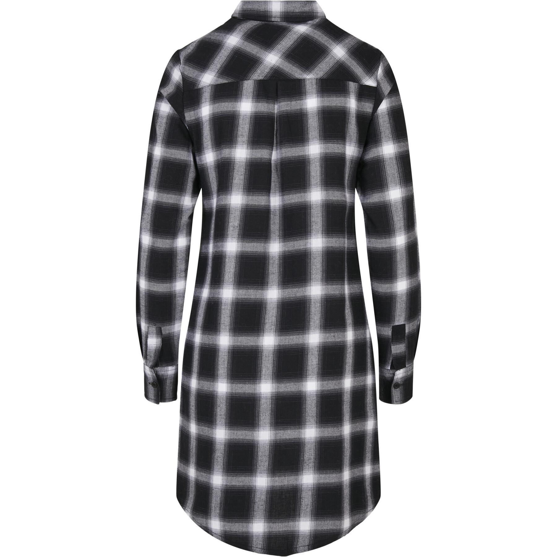 Women's cotton check shirt dress Urban Classics (GT)