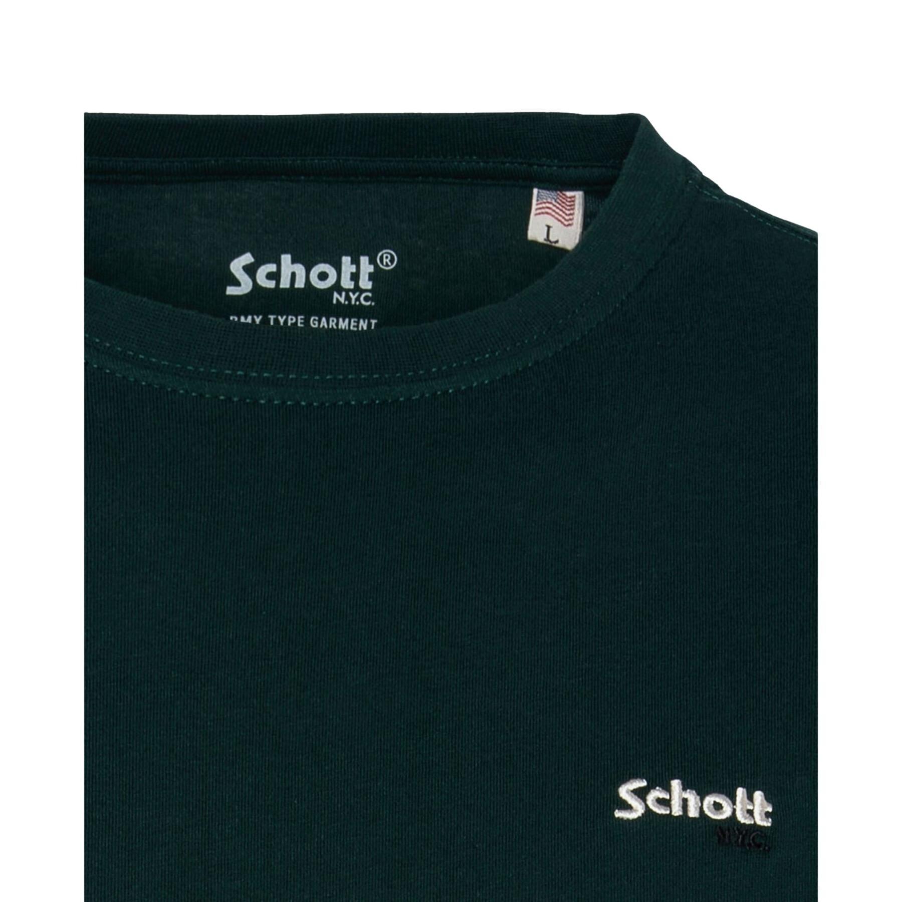 T-shirt small logo Schott casual