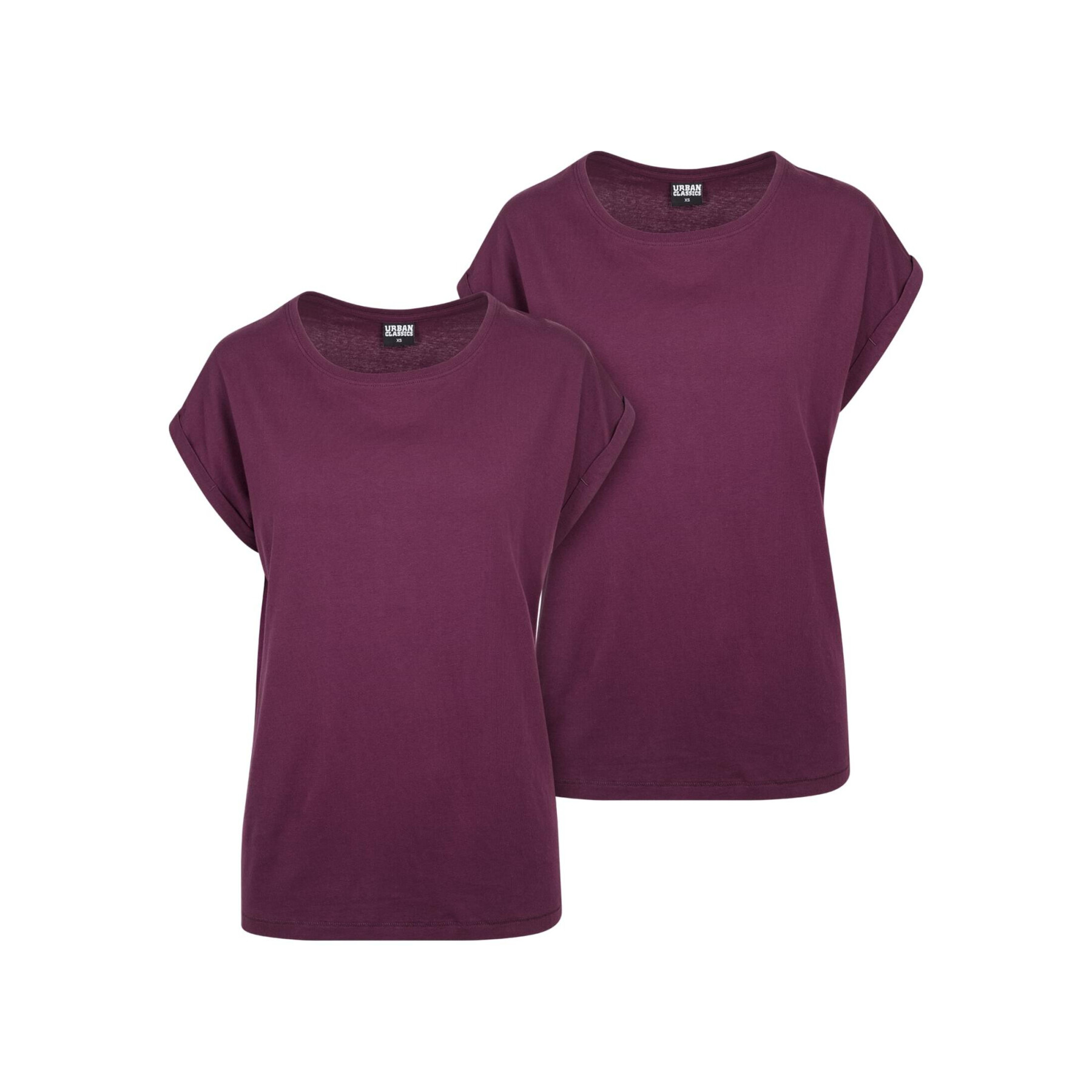 Women's T-shirts Urban Classics Extended Shoulder (x2)