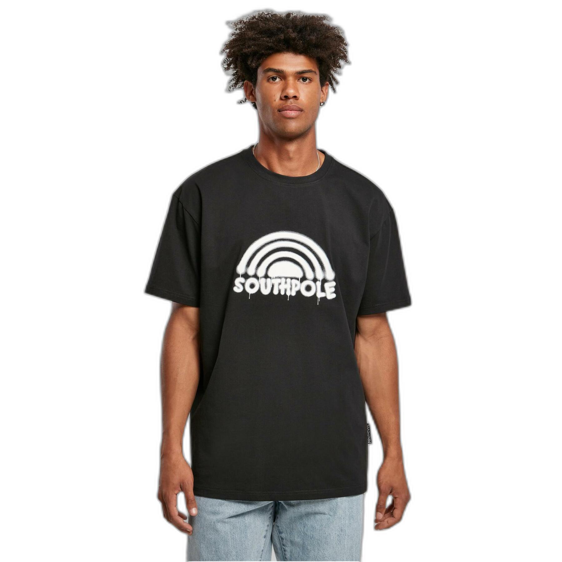 T-shirt Urban Classics Southpole Spray Logo