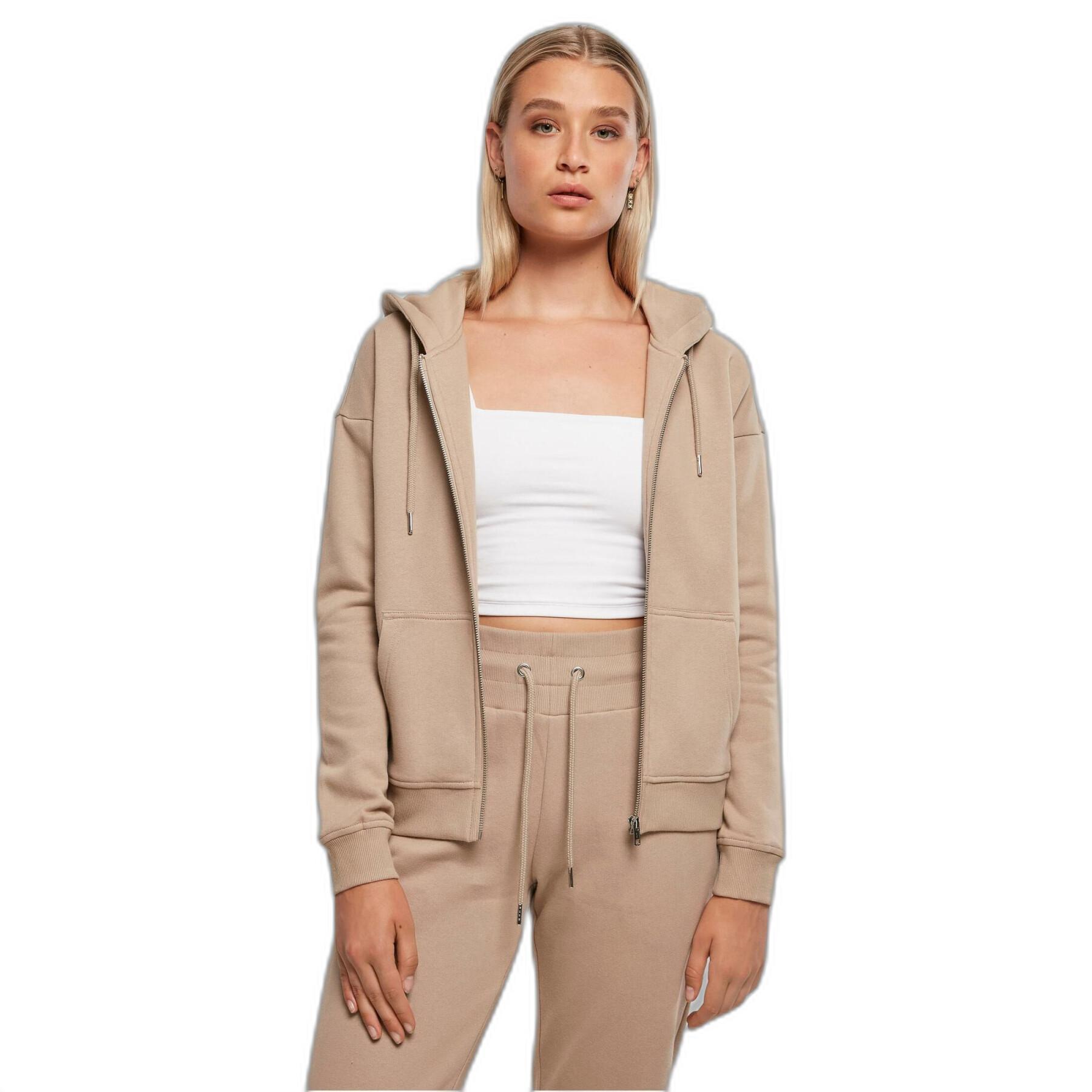Women's zip-up hoodie Urban Classics Organic Terry GT