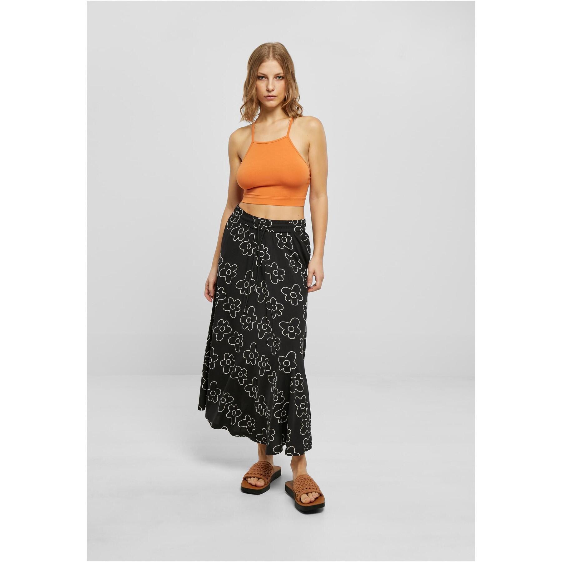 Mid-length skirt viscose woman Urban Classics
