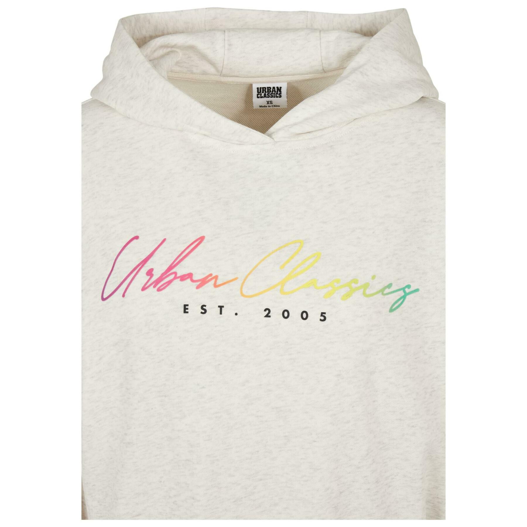 Women's hooded sweatshirt Urban Classics Oversized Rainbow