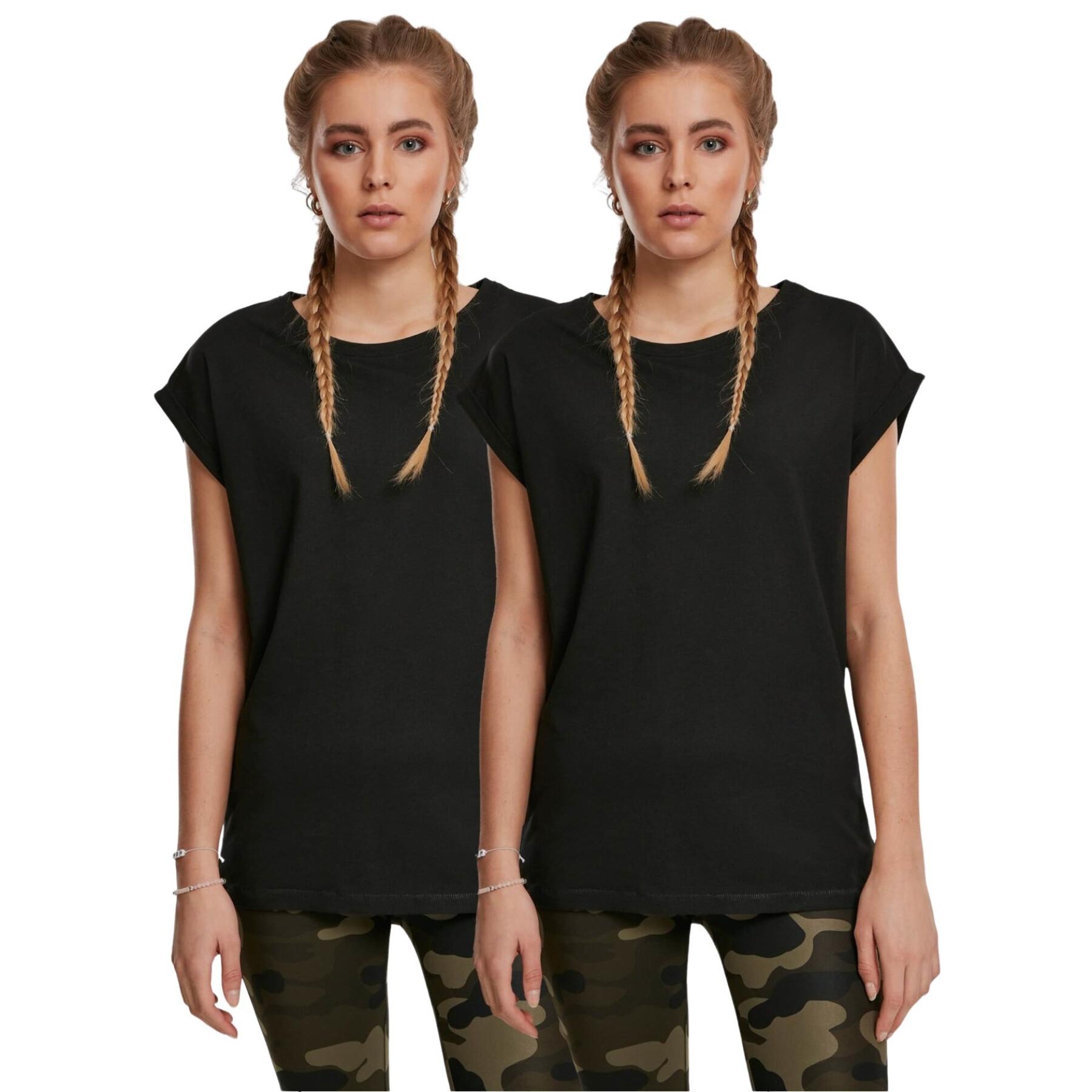 Women's extended shoulder T-shirts Urban Classics (x2)