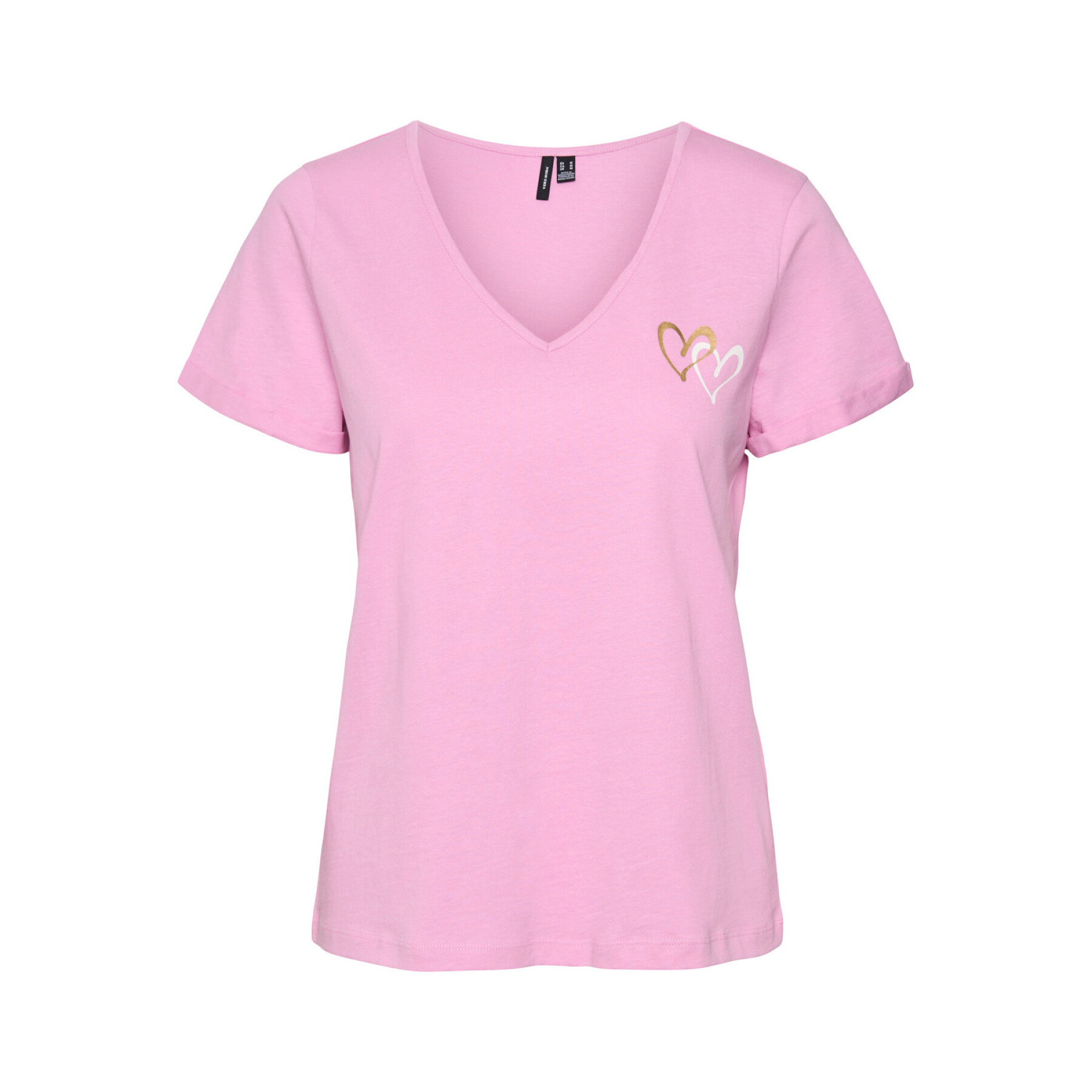 Girls' v-neck T-shirt Vero Moda Heart