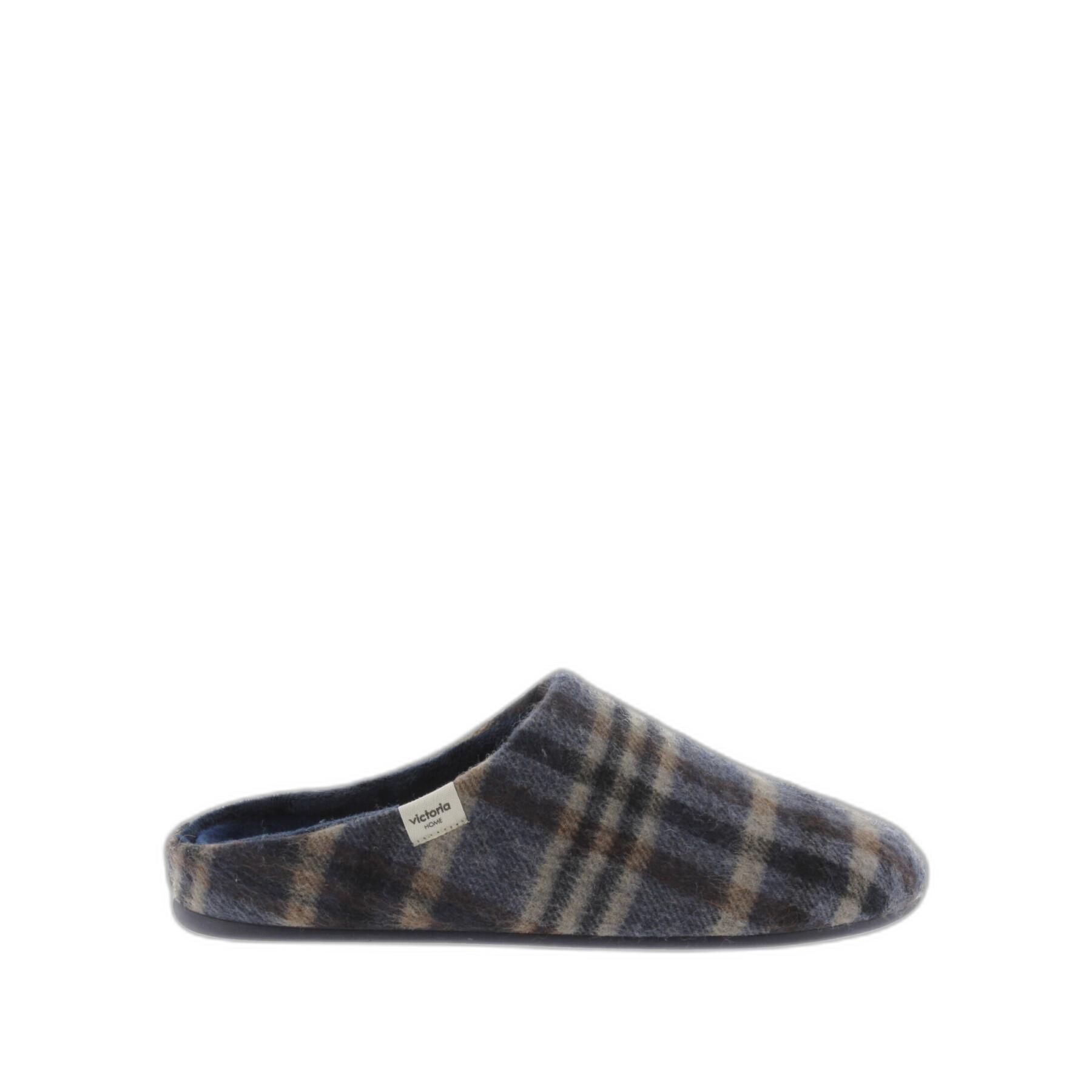 Slippers printed with checks woman Victoria Norte