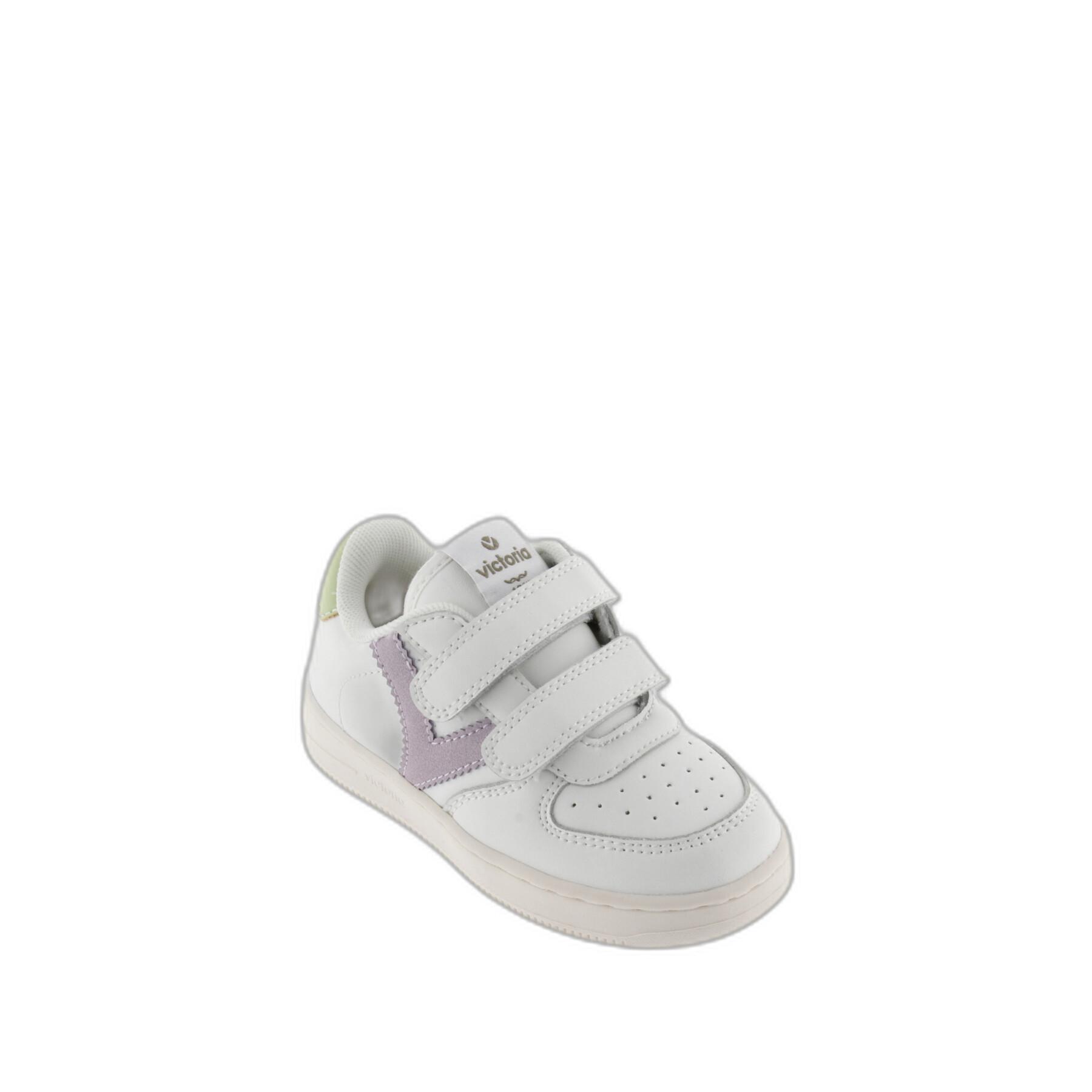 Contrasting baby girl sneakers Victoria Tiempo