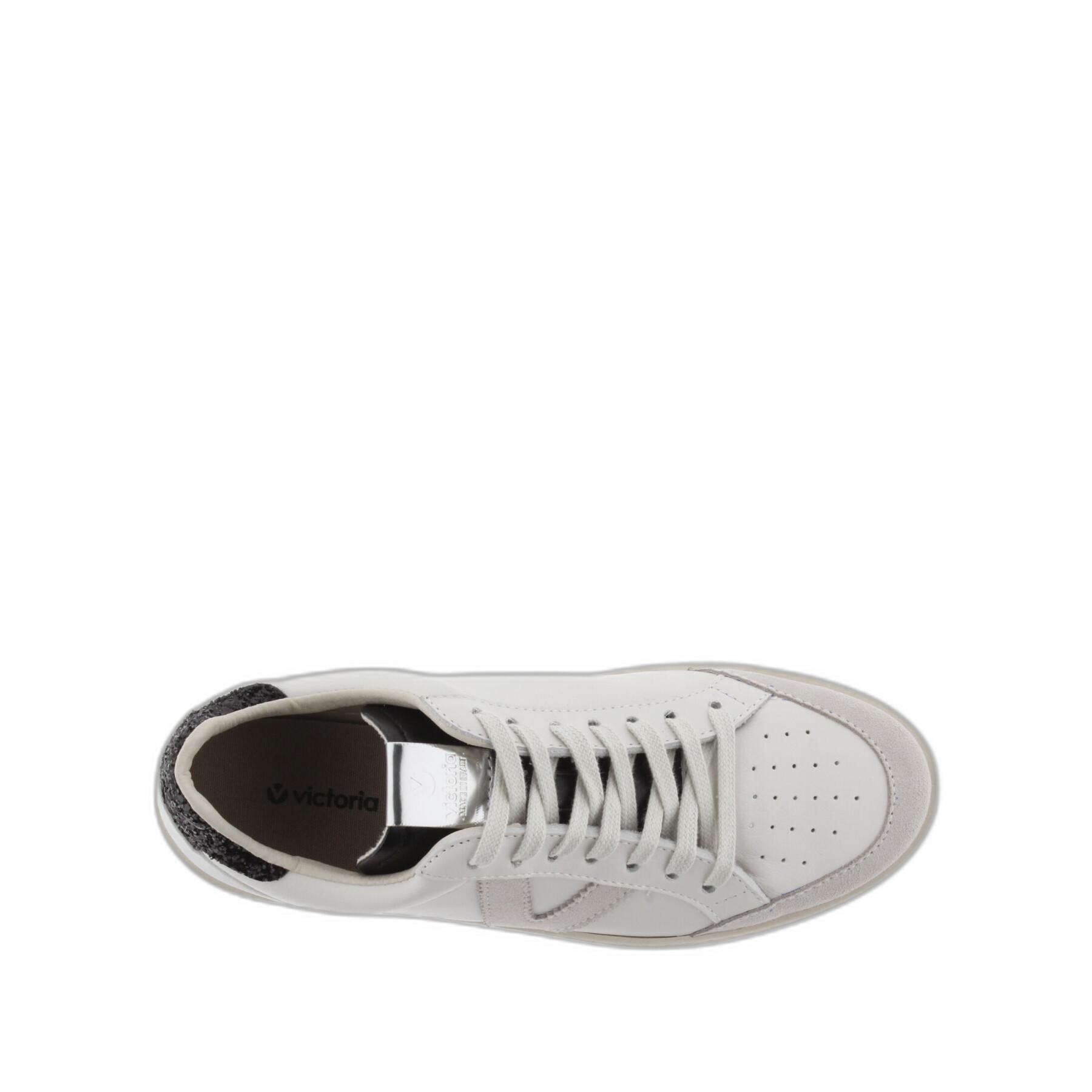 Multi-material leather sneakers for women Victoria Berlín