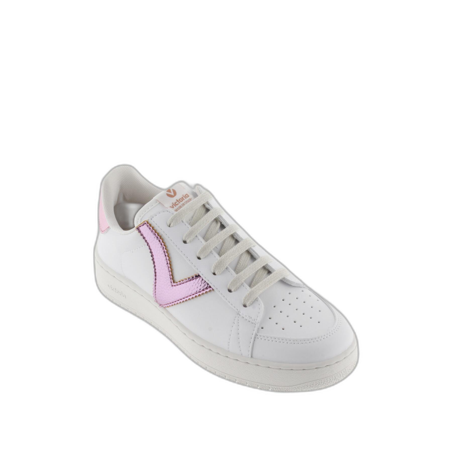 Women's leatherette and metal sneakers Victoria Madrid