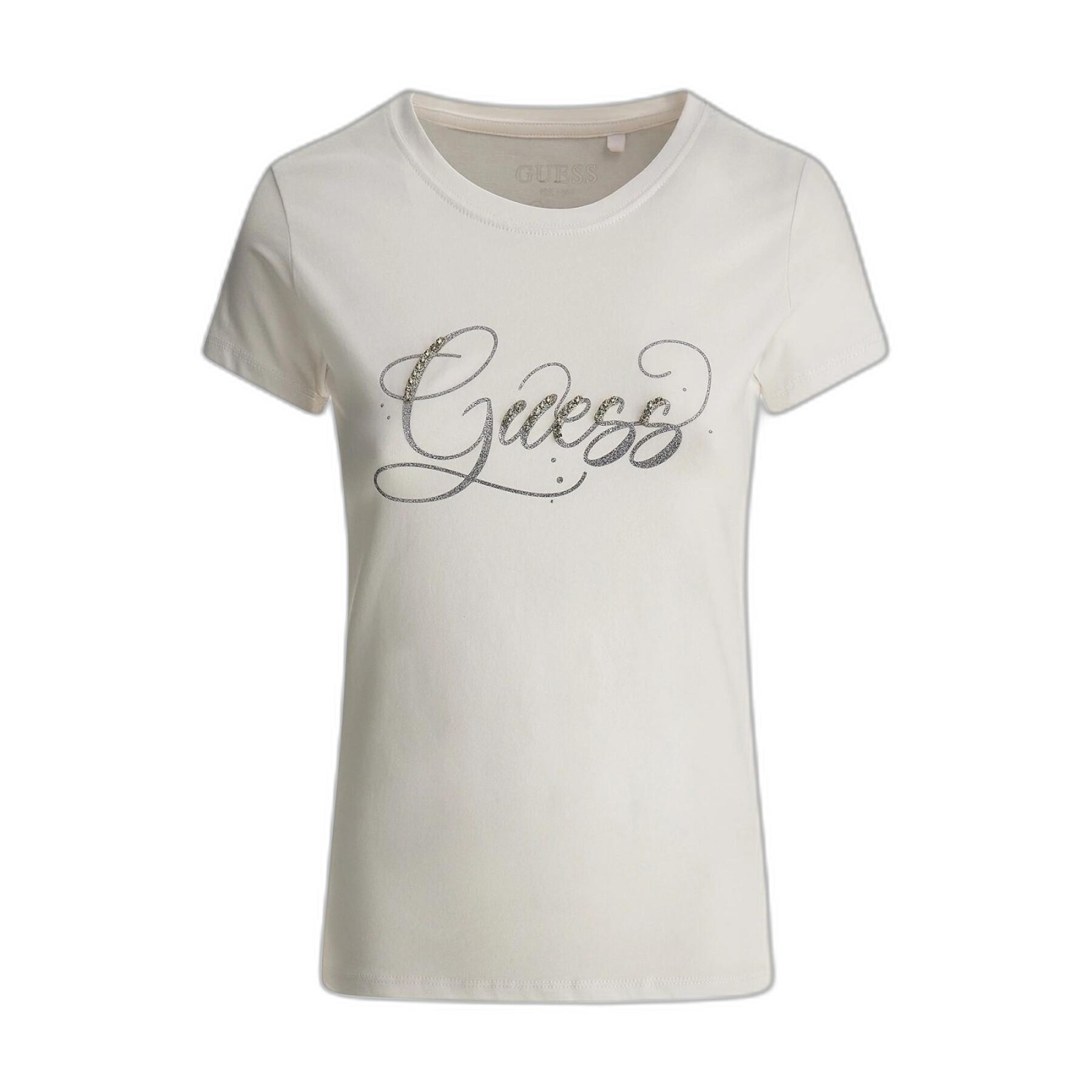 Women's short sleeve T-shirt Guess Glitzy R4