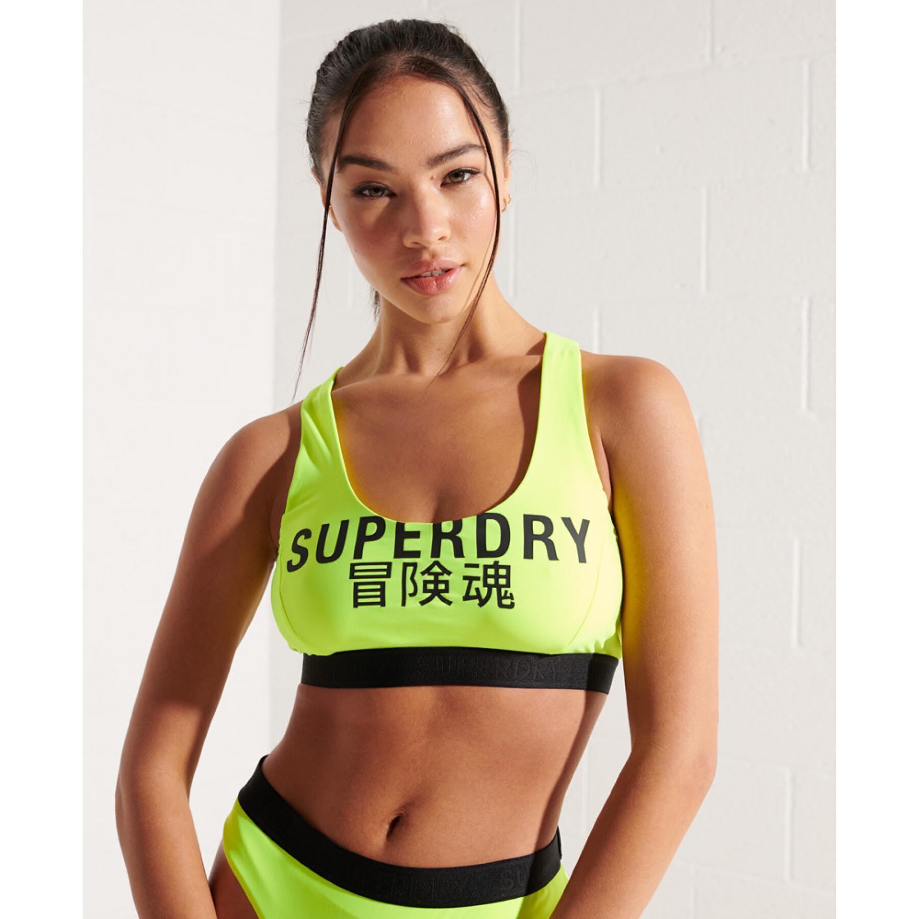 Women's logo bikini top Superdry