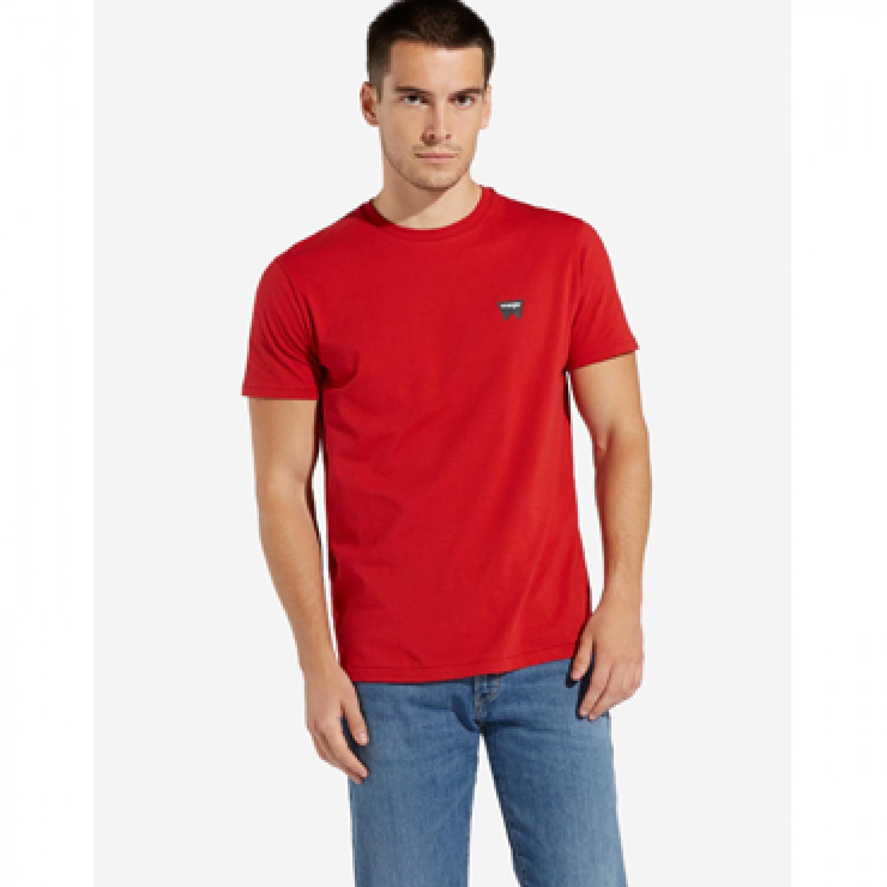 Short sleeve T-shirt Wrangler scarlet