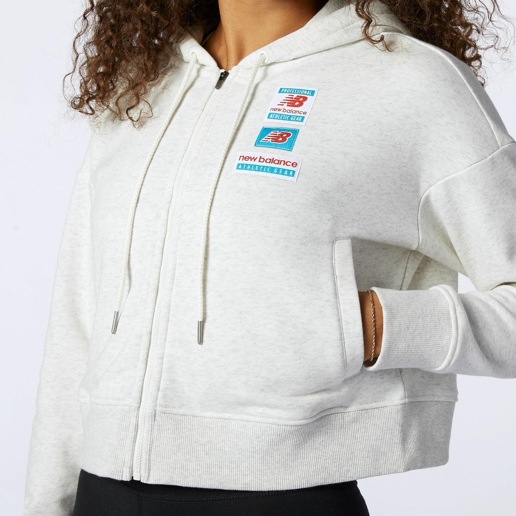 Women's full zip sweatshirt New Balance essentials