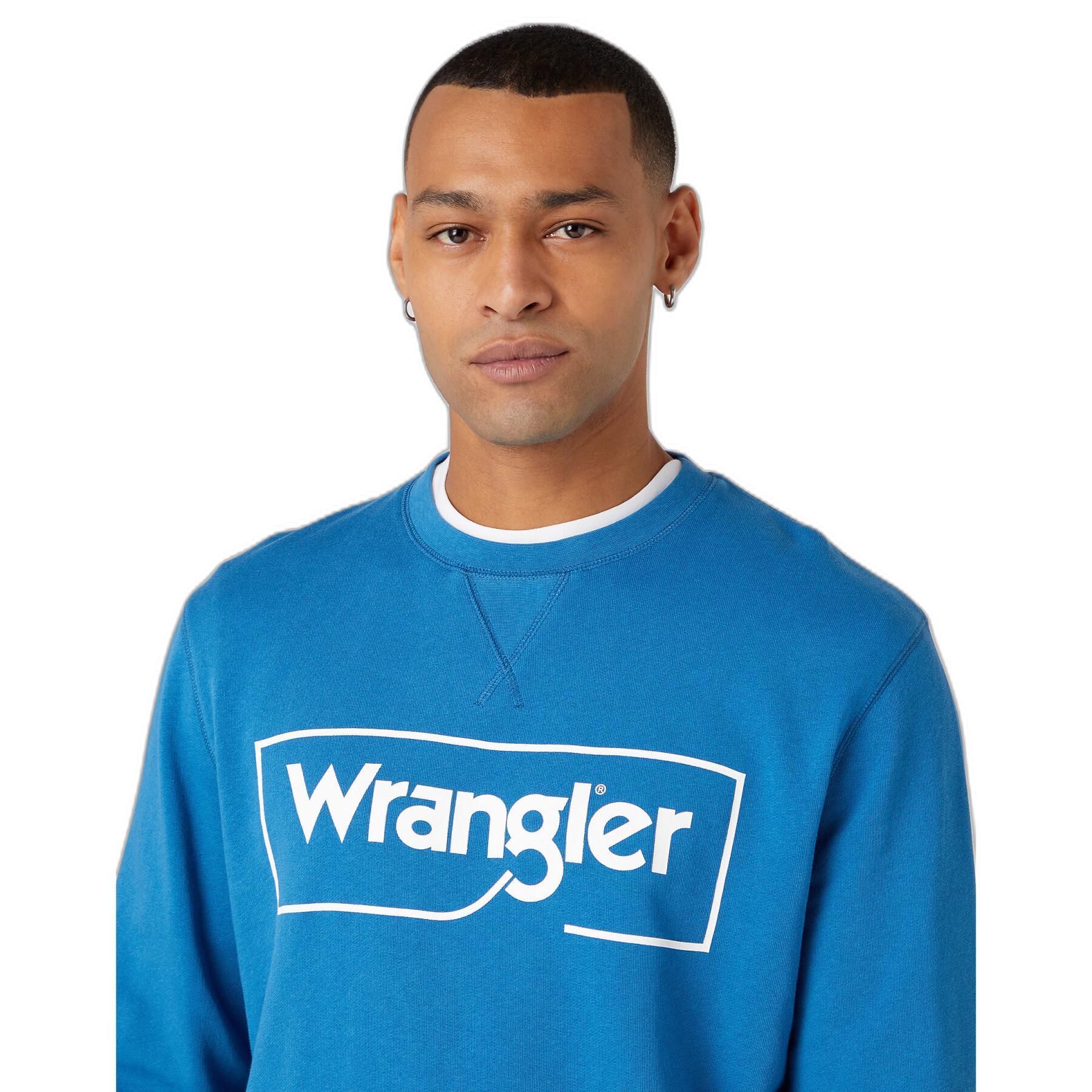 Sweatshirt round neck Wrangler Frame Logo