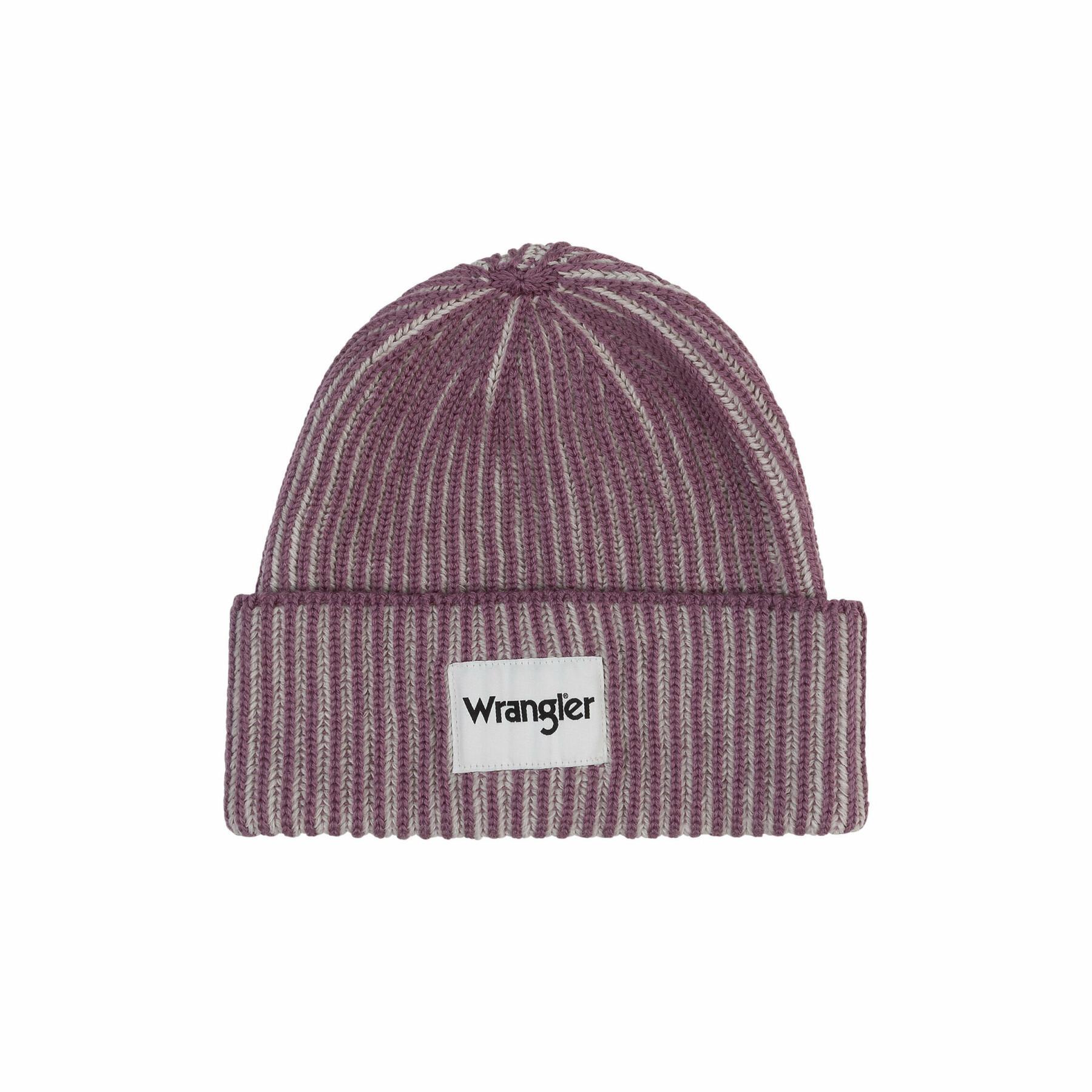 Women's contrasting ribbed beanie Wrangler Bougainville Pu