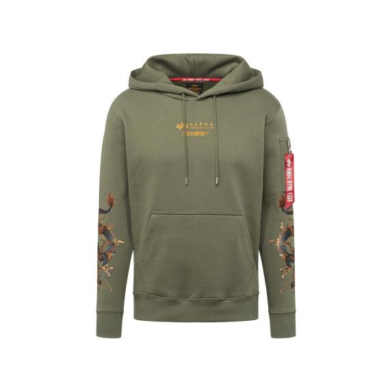 hooded Lifestyle Sweats Alpha Industries Sweatshirt Hoodies - EMB & Sweats - - Dragon Industries Alpha