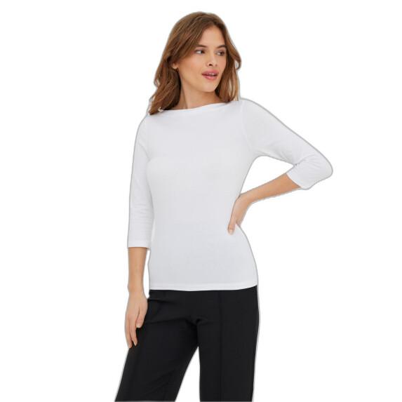 Modal Vero sleeve Women Moda Vero Top T-shirt - Panda - 3/4 - Brands Moda Women\'s