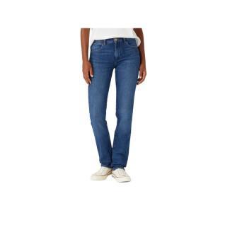 Women's straight jeans Wrangler in Airblue